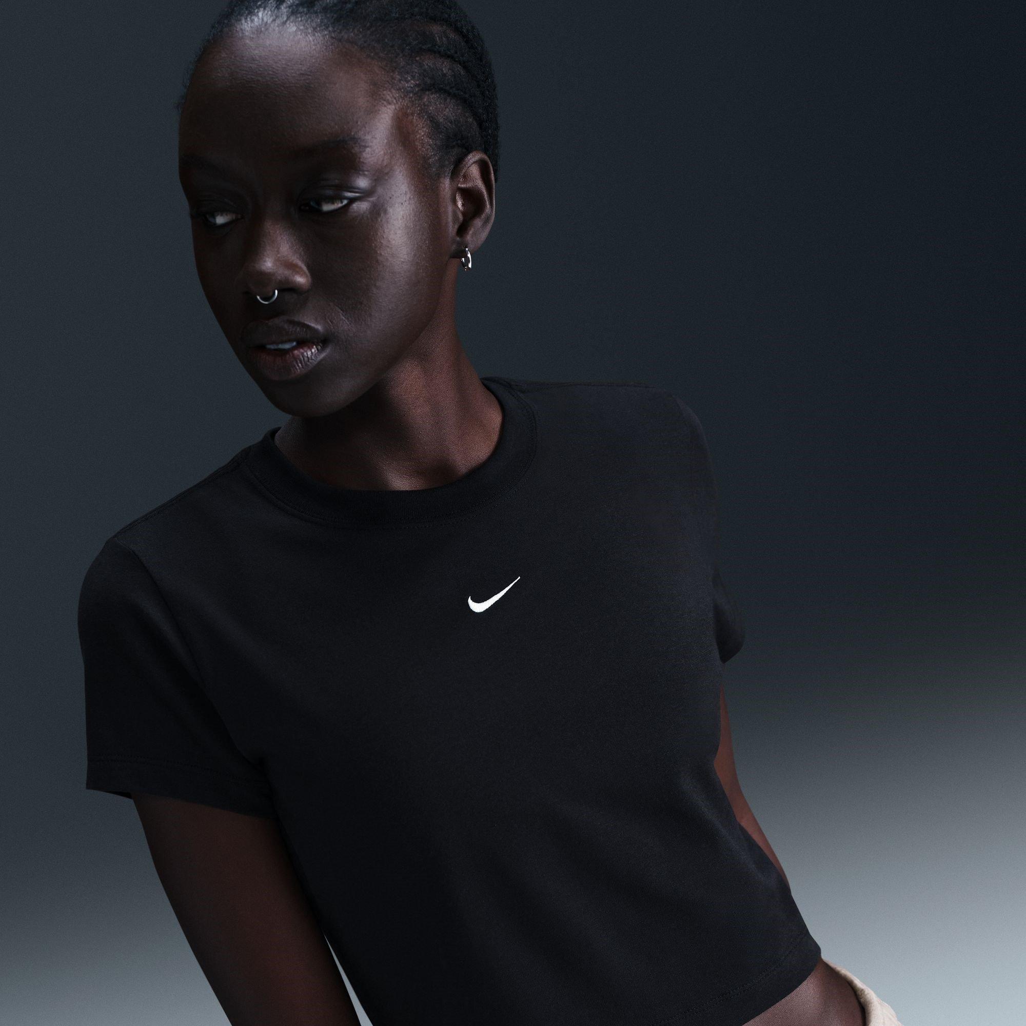 Zwart - Nike - Nike Chill Crop Tee Ld53 - 8