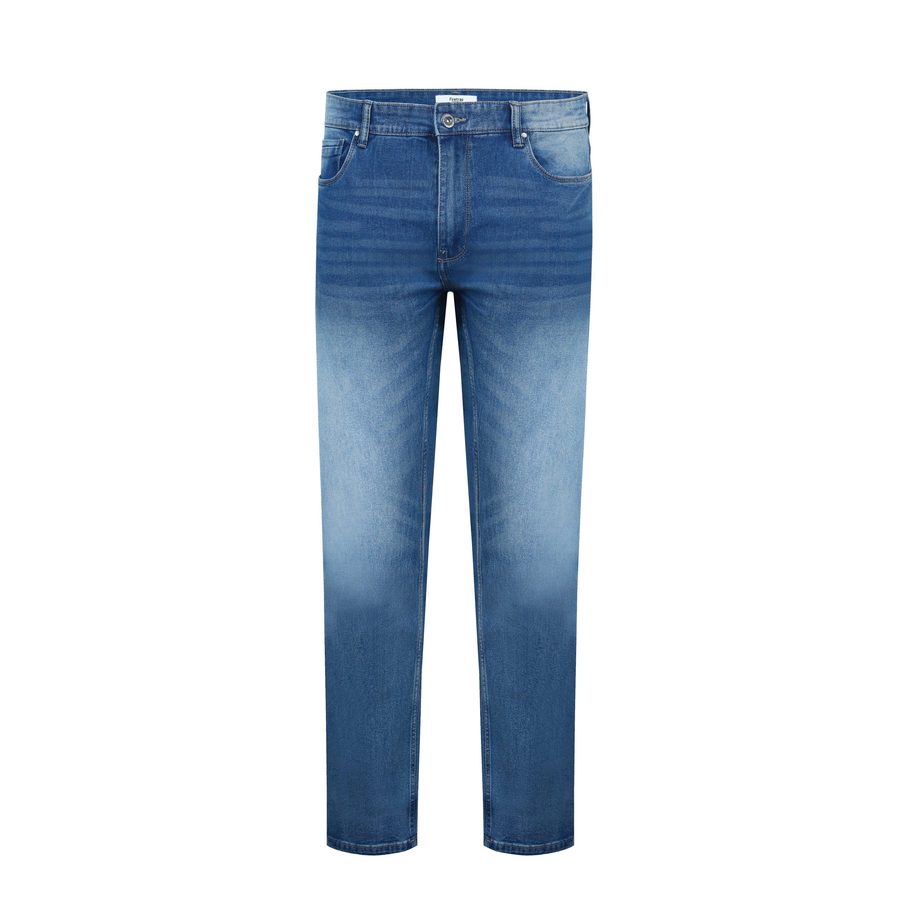 Med Blue - Firetrap - Firetap Stretch Slim Fit Jeans Mens - 1