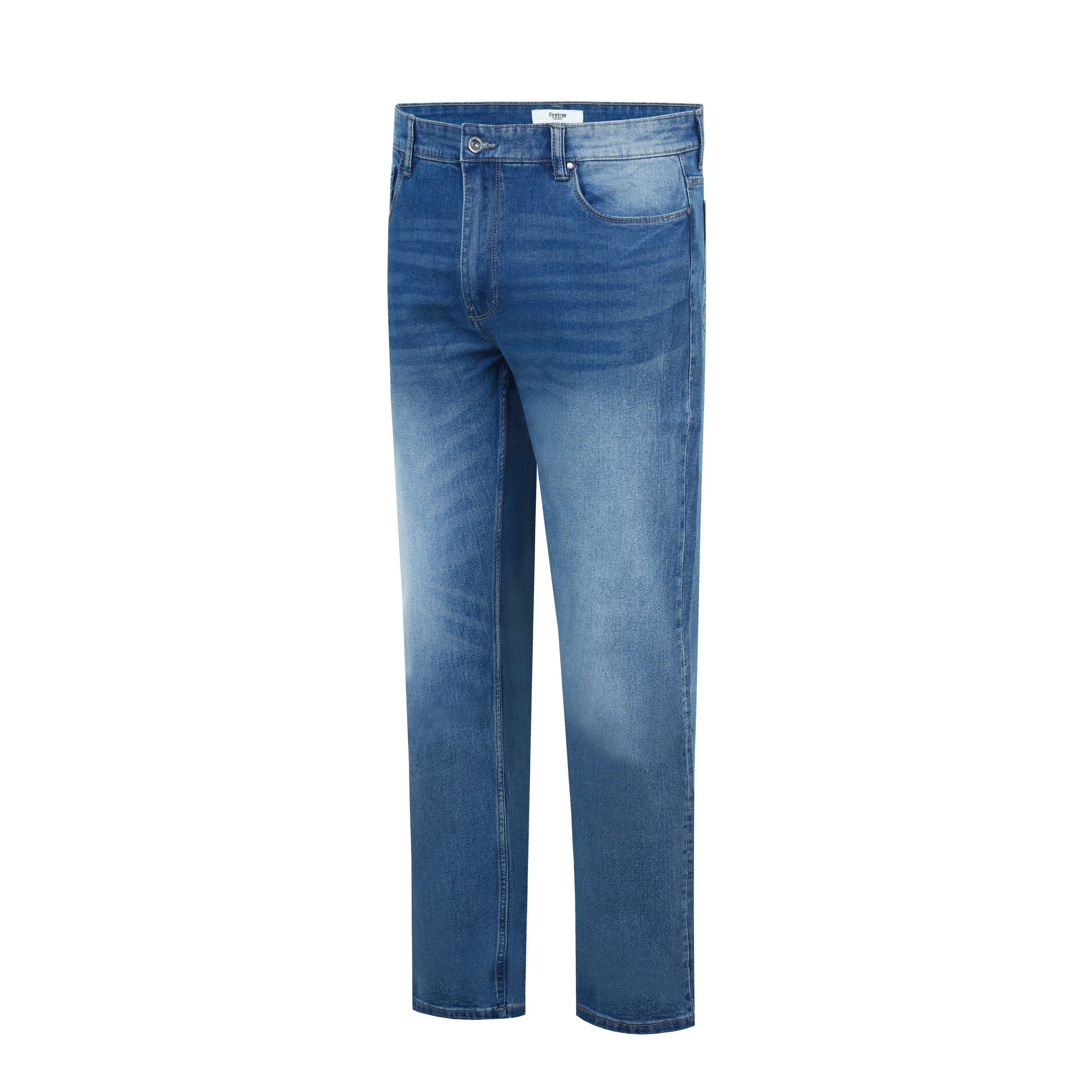 Med Blue - Firetrap - Firetap Stretch Slim Fit Jeans Mens - 3