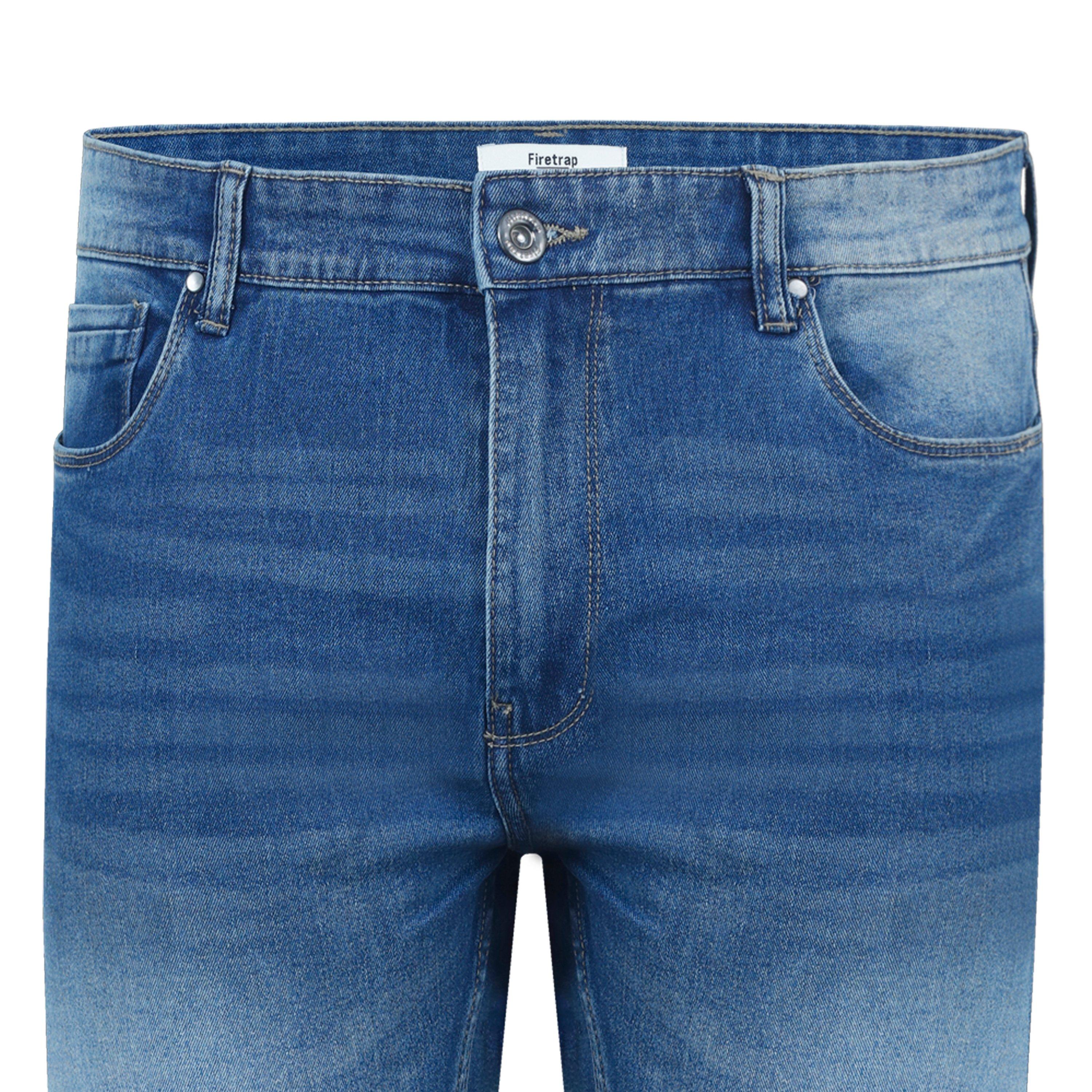 Med Blue - Firetrap - Firetap Stretch Slim Fit Jeans Mens - 4