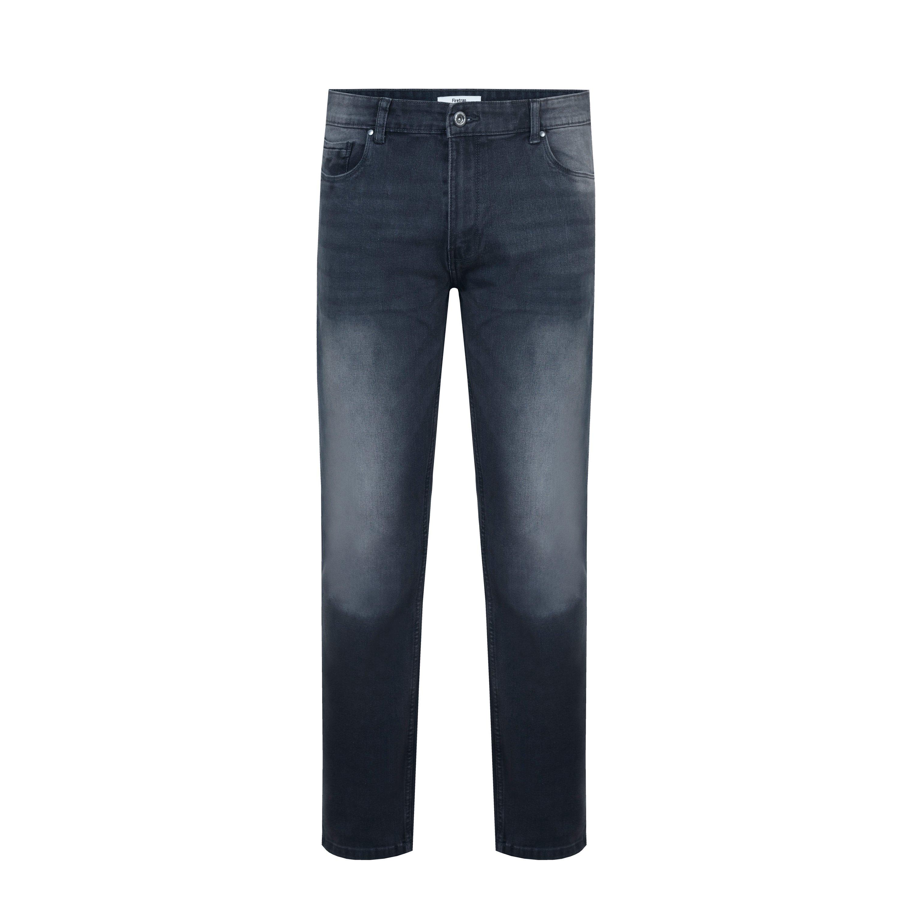 Black - Firetrap - Firetap Stretch Slim Fit Jeans Mens - 1