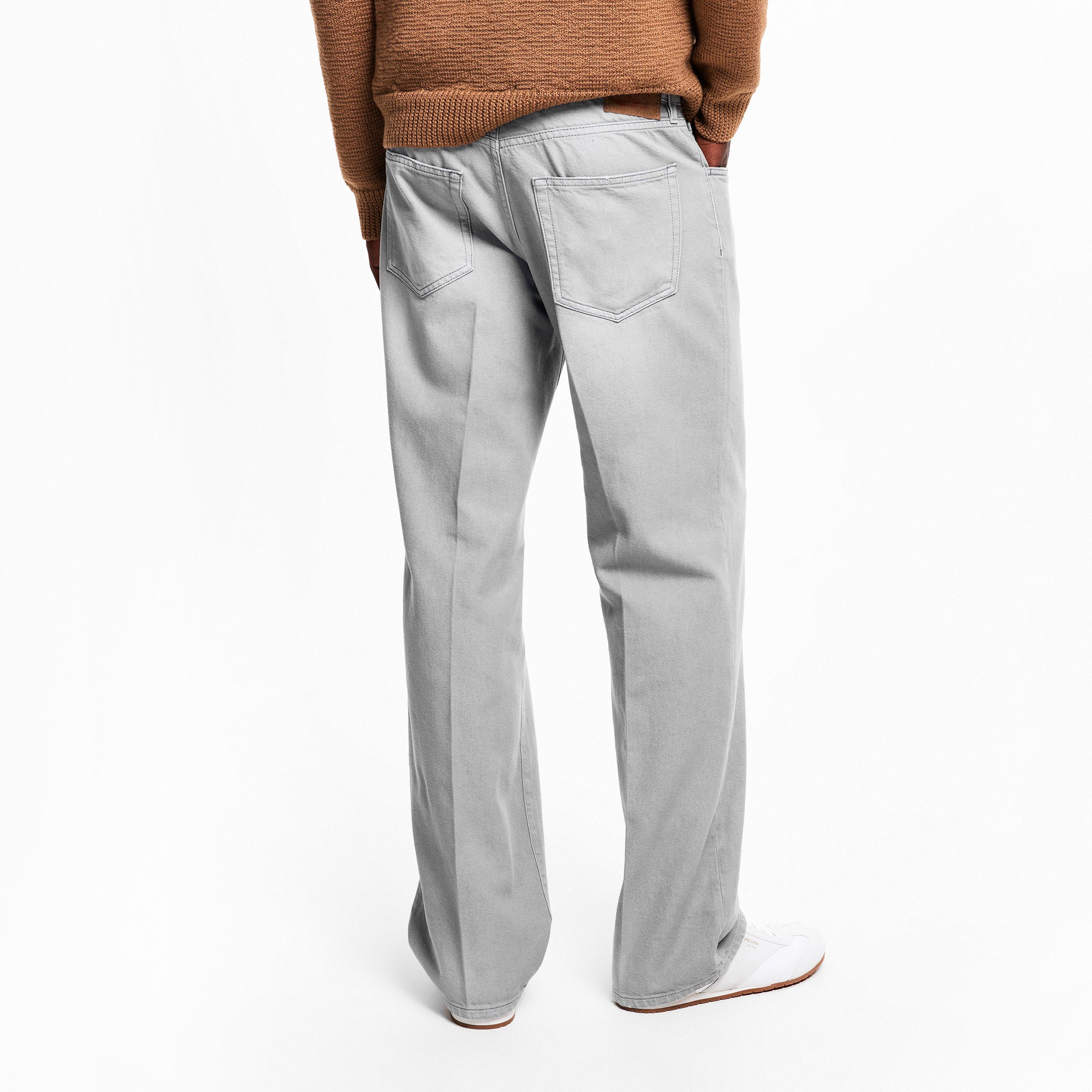 Grey - Prada - Men's Straight Leg Jeans - 4