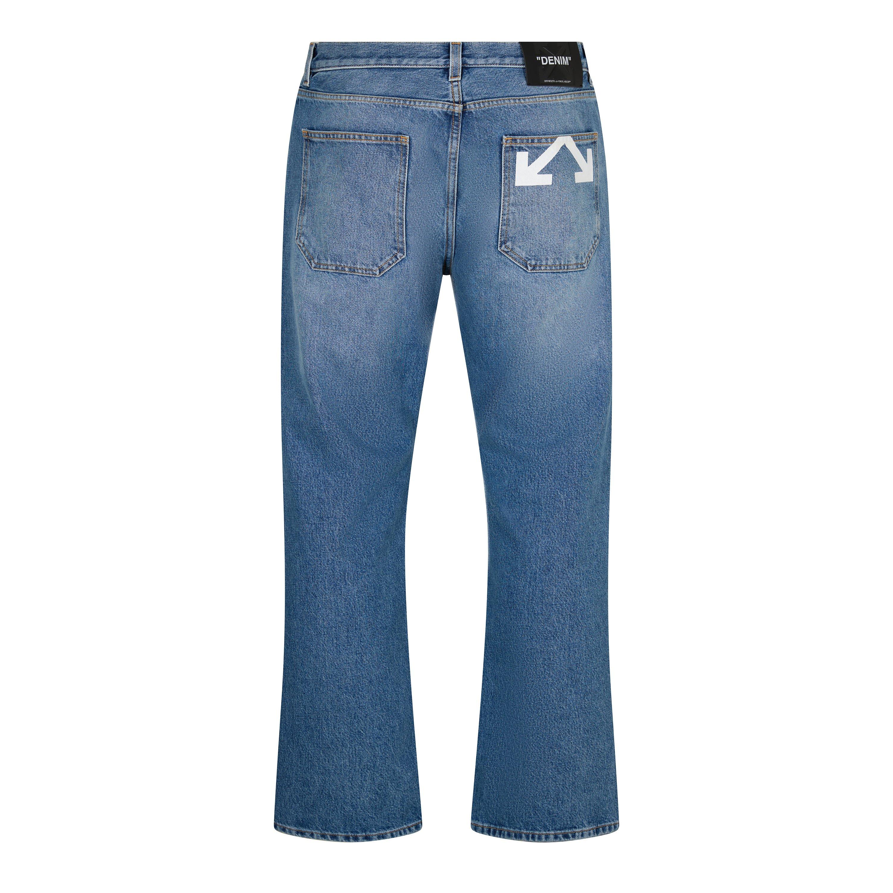a*s様 Off-White　ジーンズ　アロー Off White Men's Half Arrow Straight Leg Jeans | Cruise Fashion