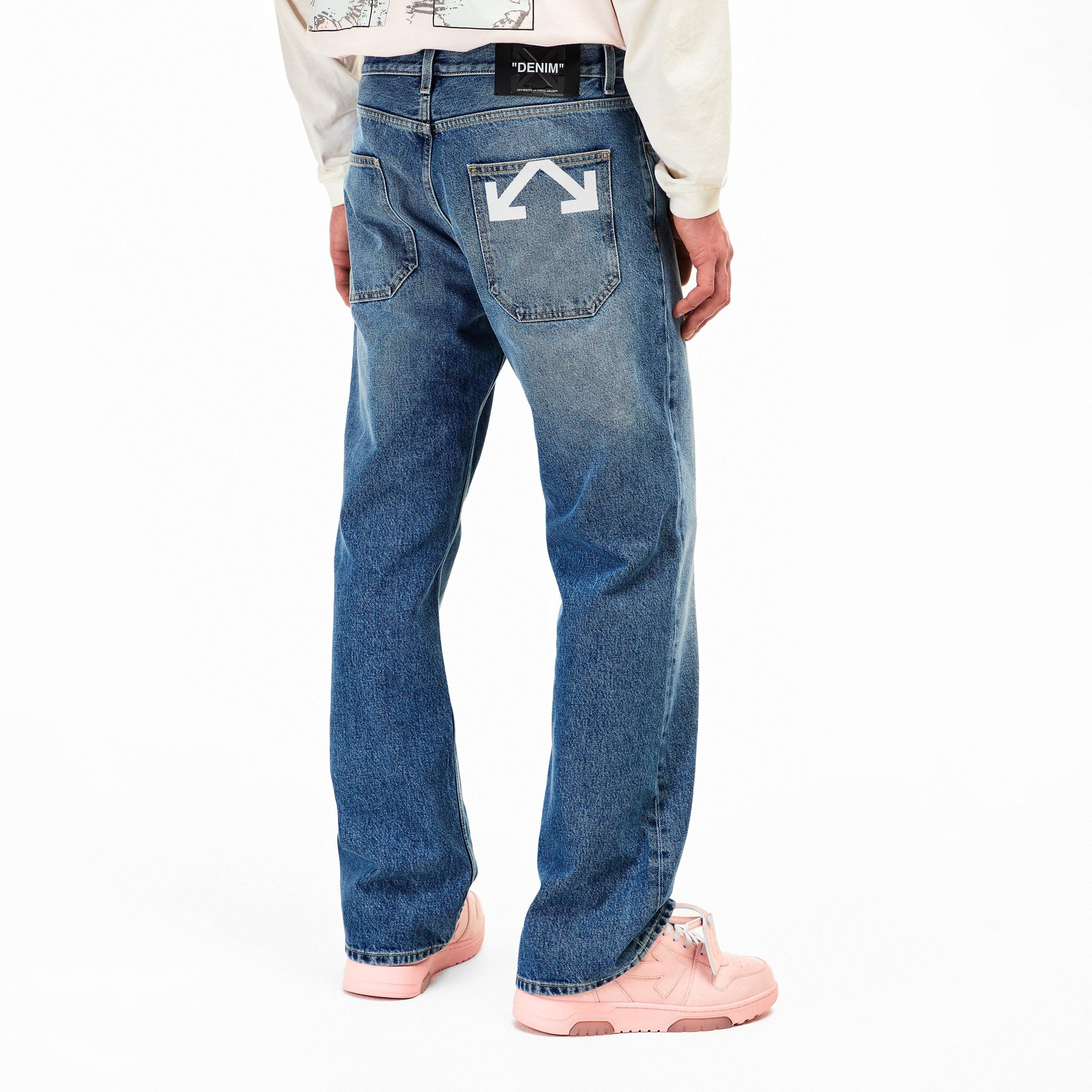 Med Blue 4000 - Off White - Off Half Arrow Jeans Sn62 - 4