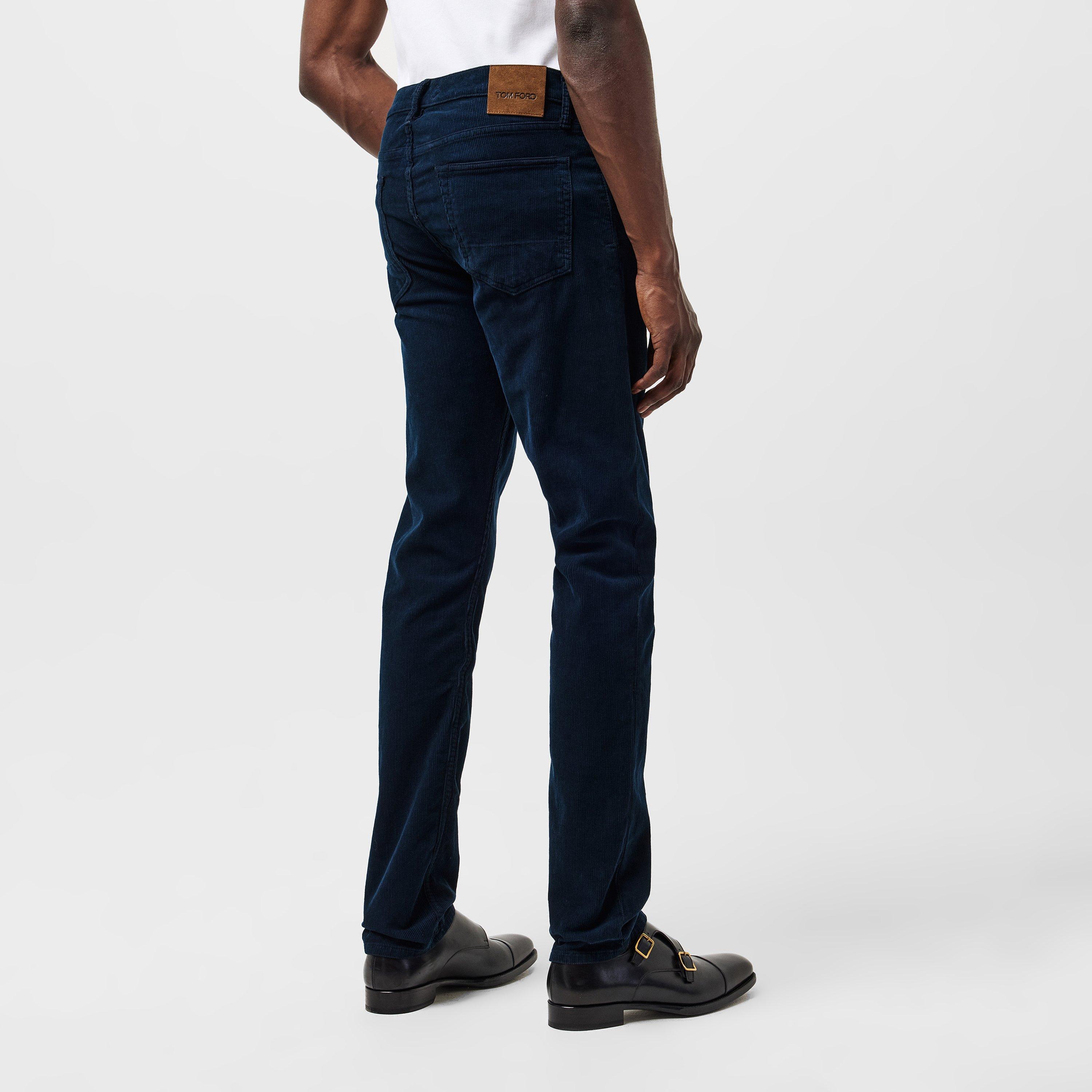 Navy - Tom Ford - Men's Slim Fit Jeans - 4