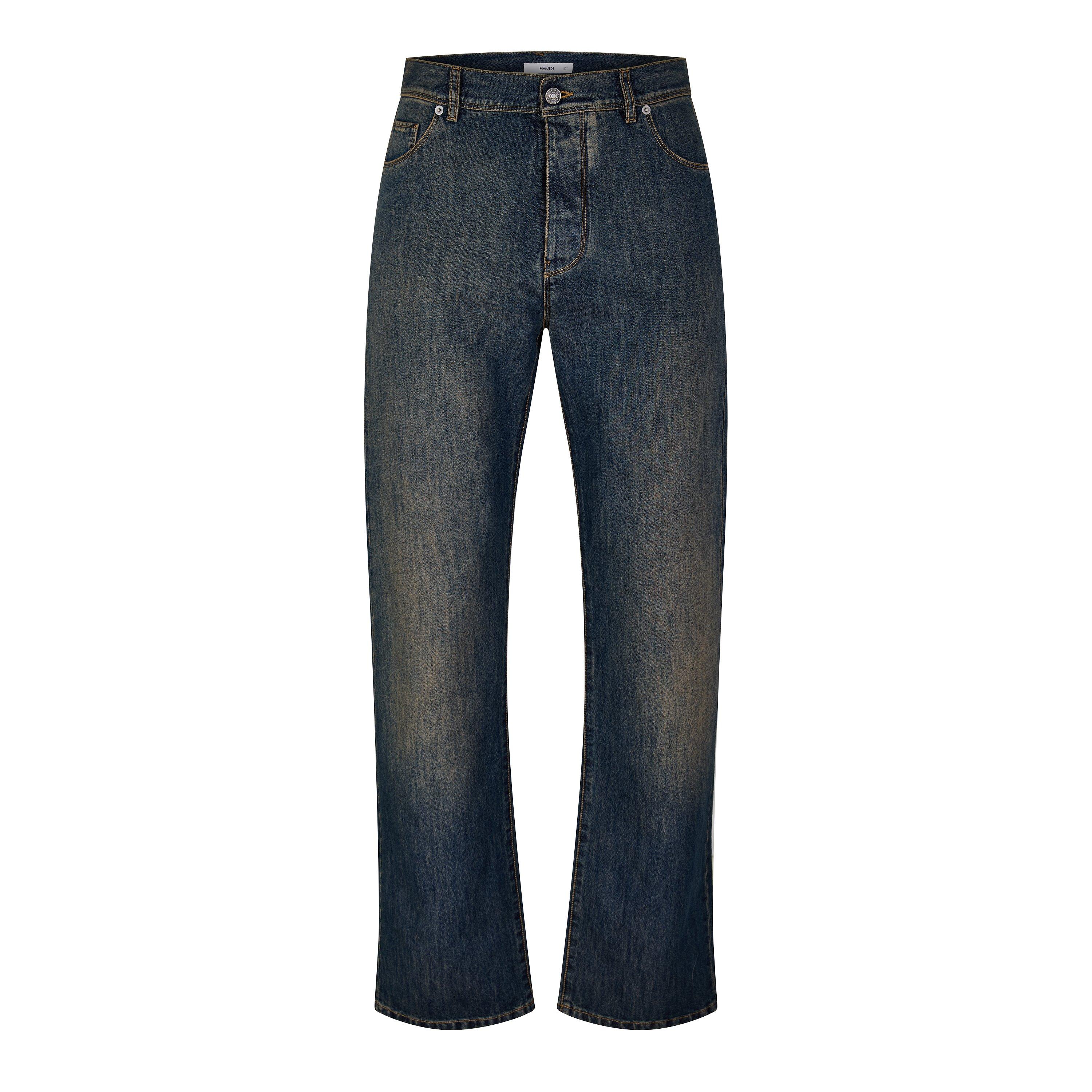 Blue - Fendi - Fendi Wash Jean Sn64 - 1