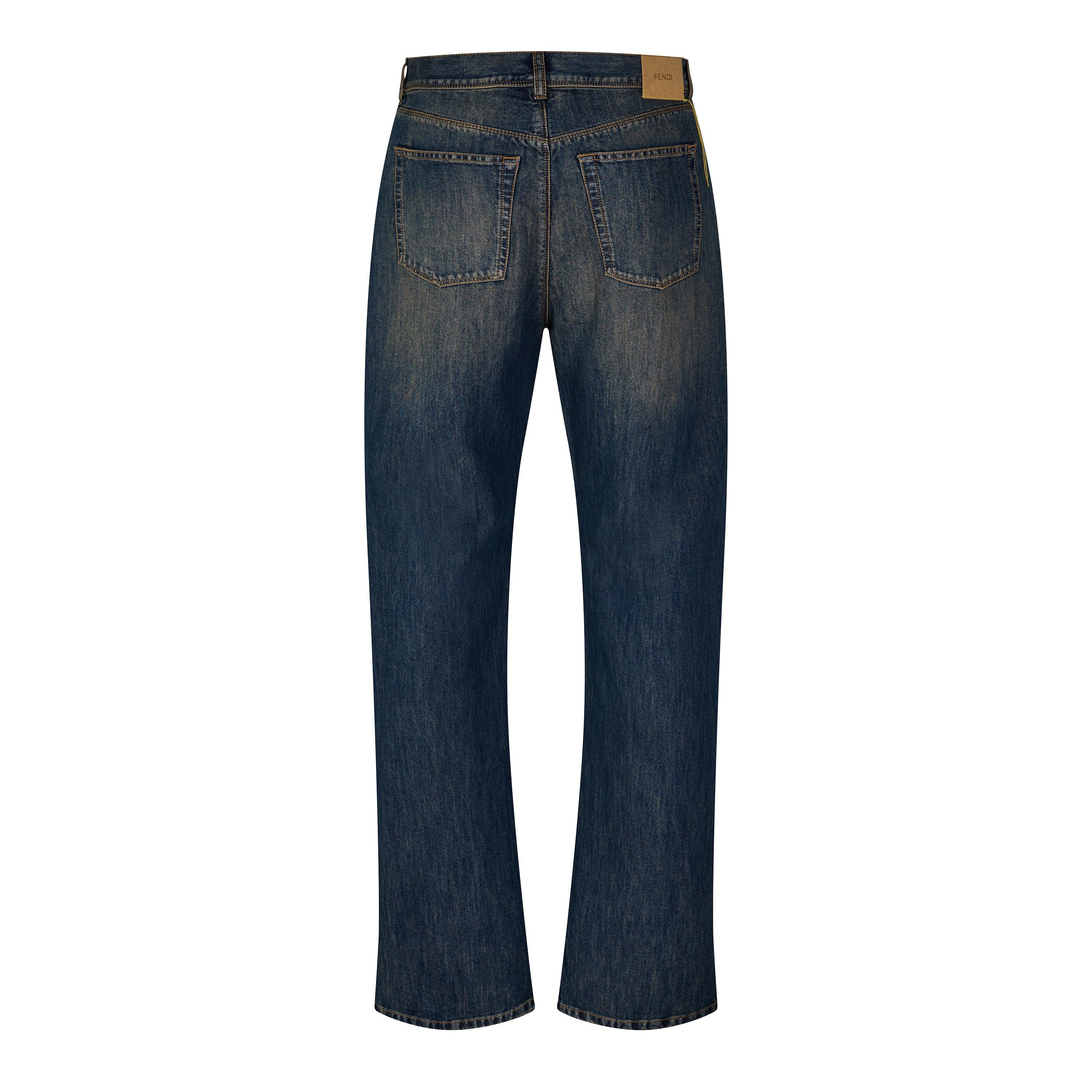 Blue - Fendi - Fendi Wash Jean Sn64 - 2