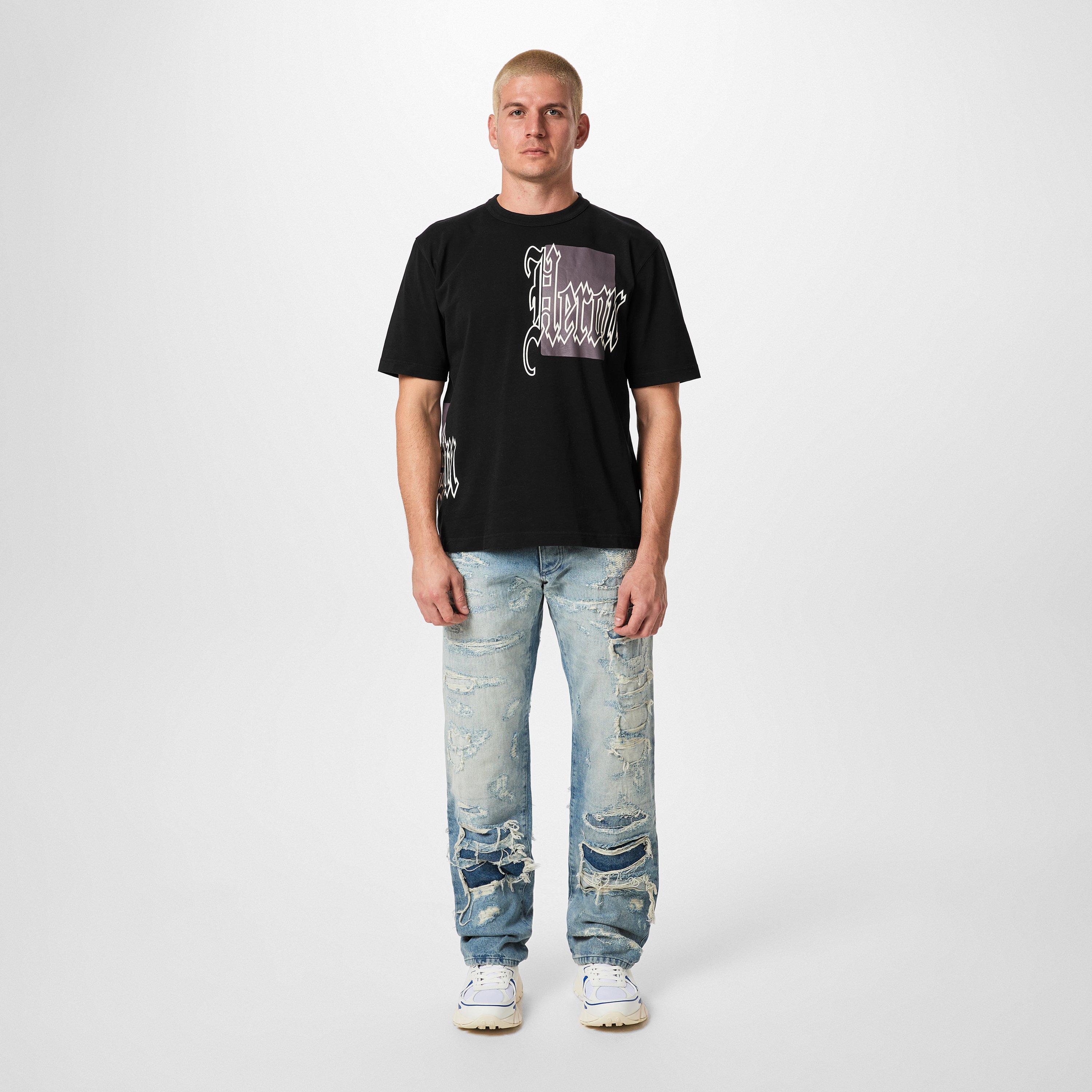 Vintage Blue - Heron Preston - Super Distressed 5 Pocket Jeans - 4