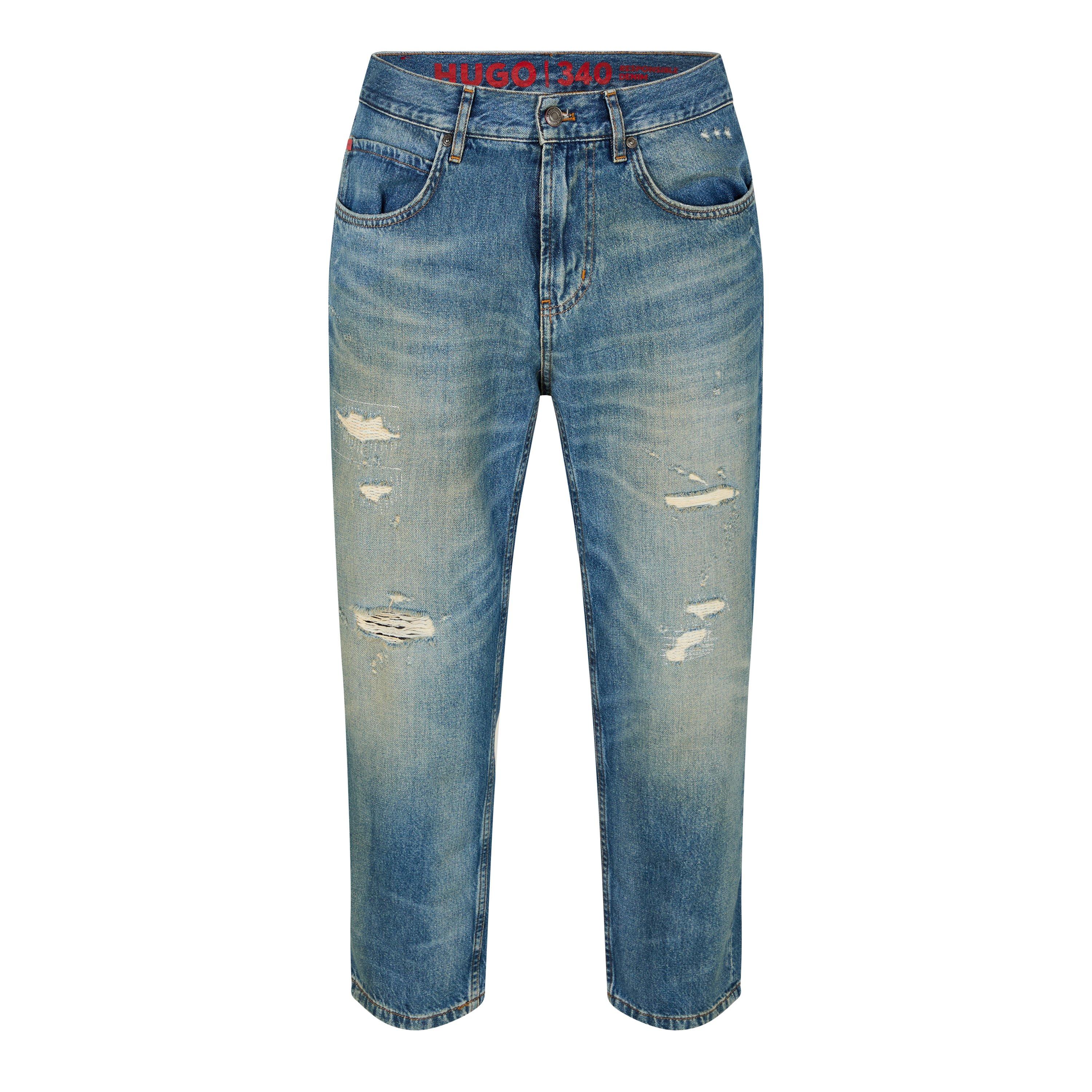 Bright Blue - Hugo - 340 10251050 01 Slim Fit Jeans Mens - 1