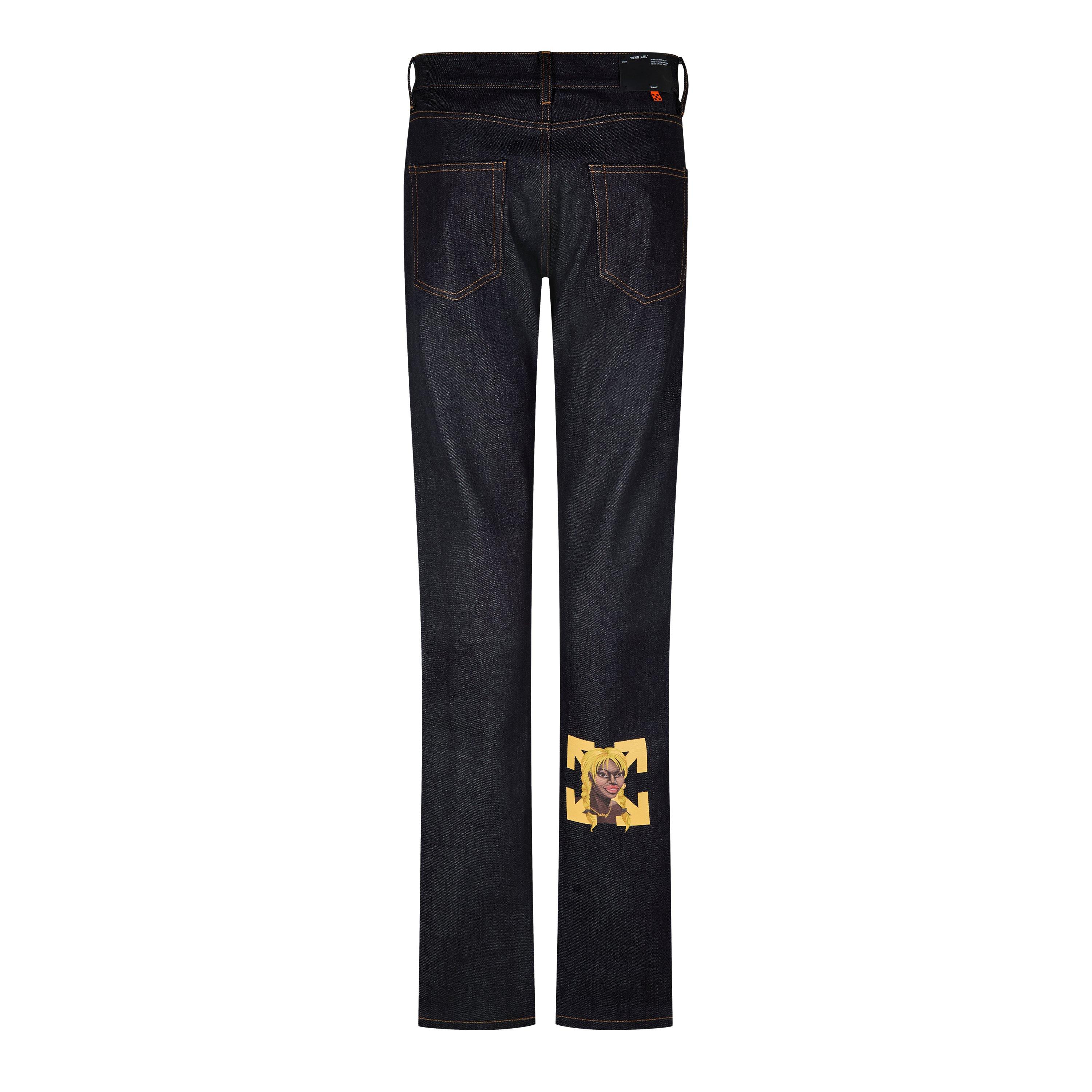 Blue Yello - Off White - Men's Theophilus London Bebey Selvedge Denim Construction Jeans - 2