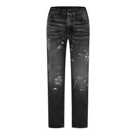 Off White Men's Diag Pant with Iconic Stripes Jeans