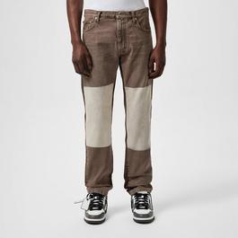 Off White Diagonal Slim Fit Jeans