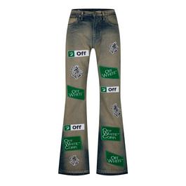 Off White Diag Multi Logo Jeans