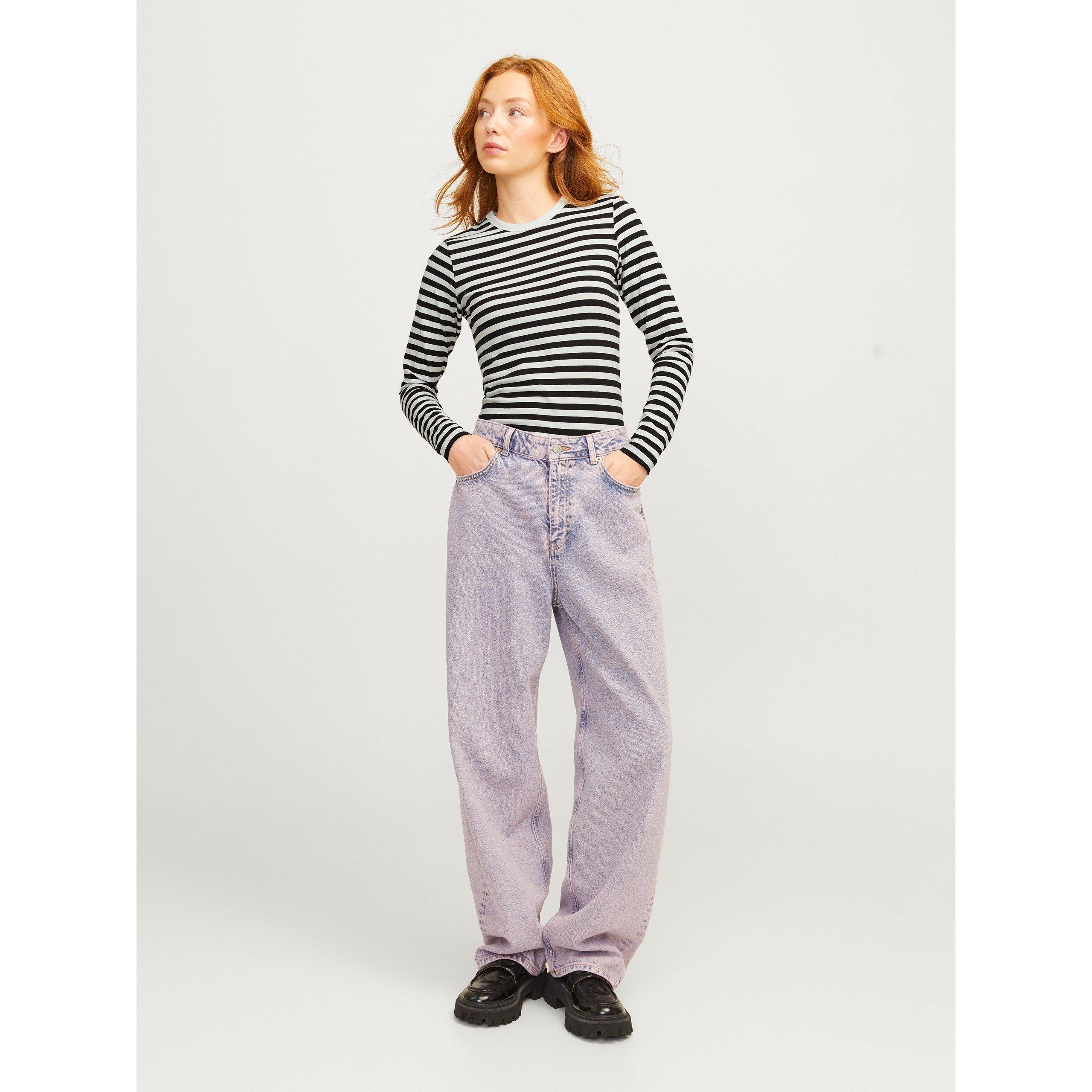 Zwart - JJXX - Celine Stripe Long-Sleeve T-Shirt - 2