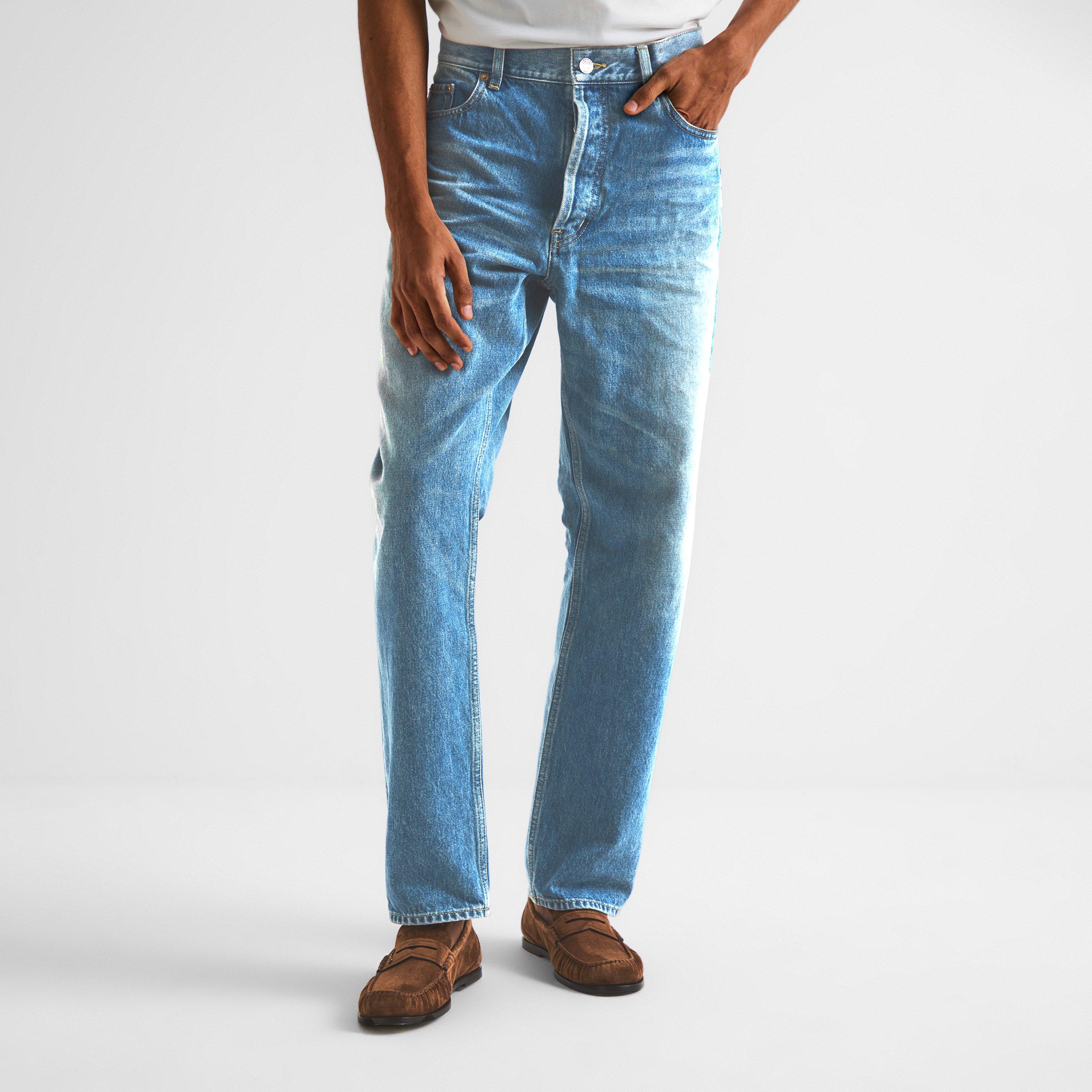 Indigo Ocean - Saint Laurent - Men's Long Mick Straight Leg Jeans - 3