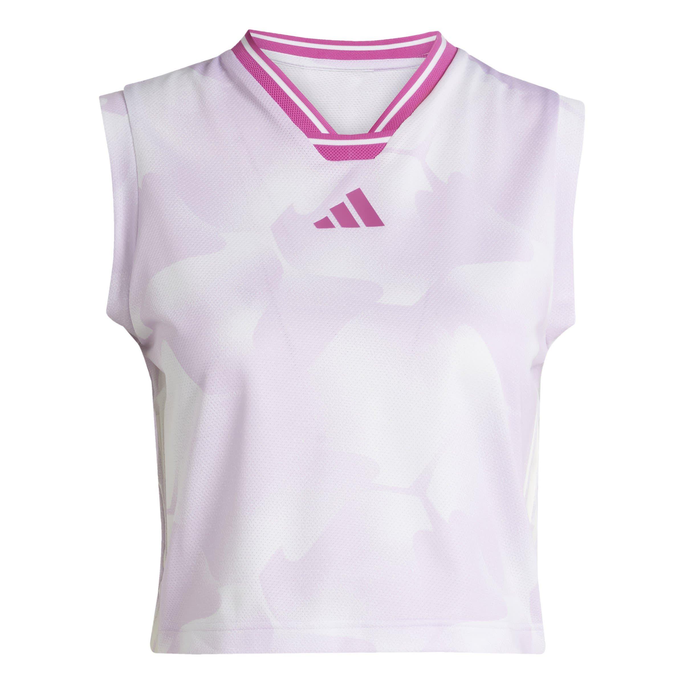 Ice/Wht/Fuchsia - adidas - Tiro Sleeveless Vest - 1