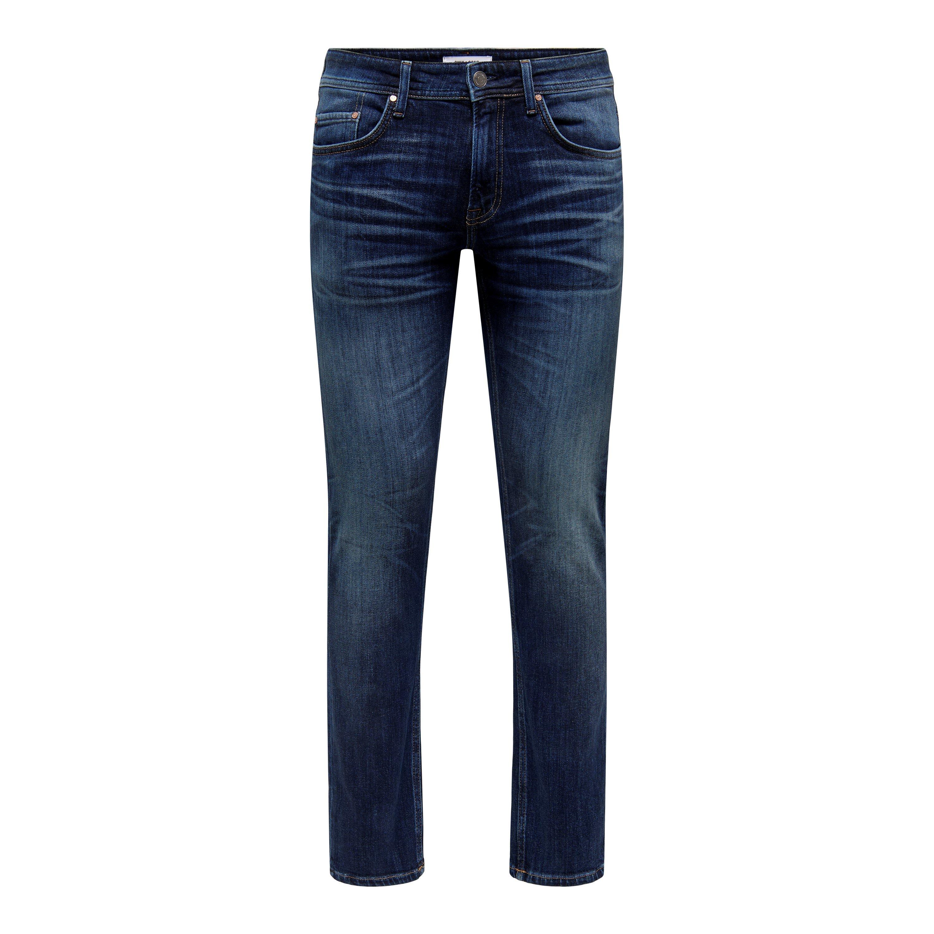 Only And Sons Men's Skinny Tapered Jeans - Blue Denim - 32W R