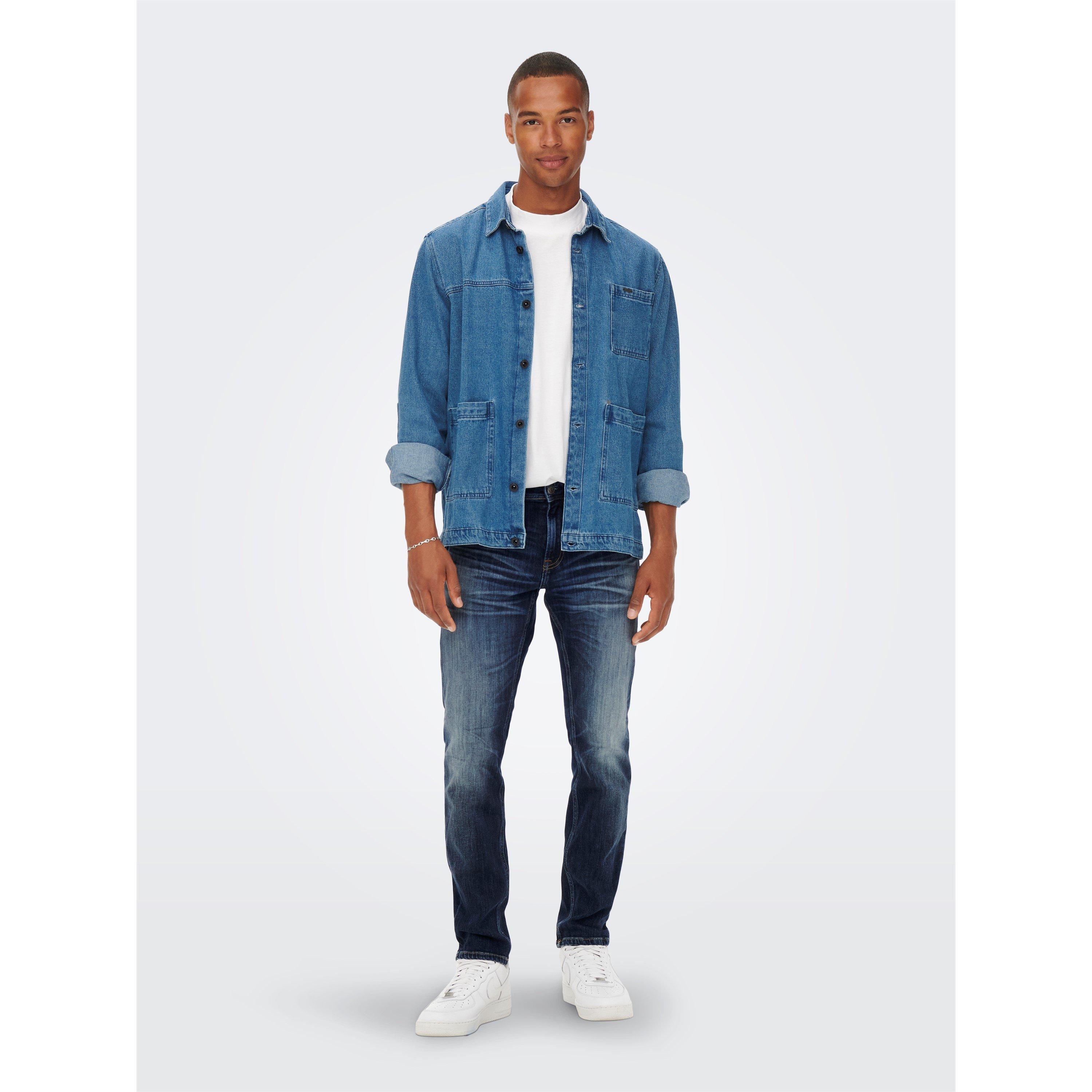 Denim Blu - Only and Sons - Skinny Tapered Jeans - 7