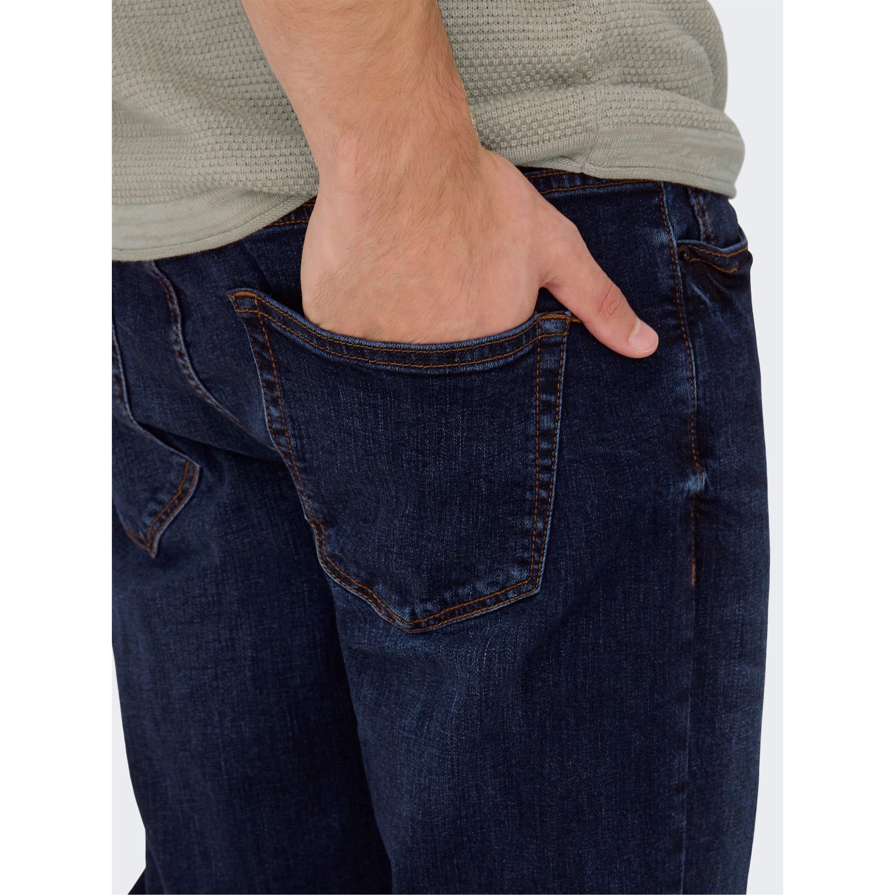 Denim blu scuro. - Only and Sons - Mat Tapered Jeans - 4