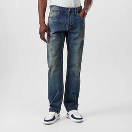 GIVENCHY Slim-Fit Straight Leg Distressed Jeans