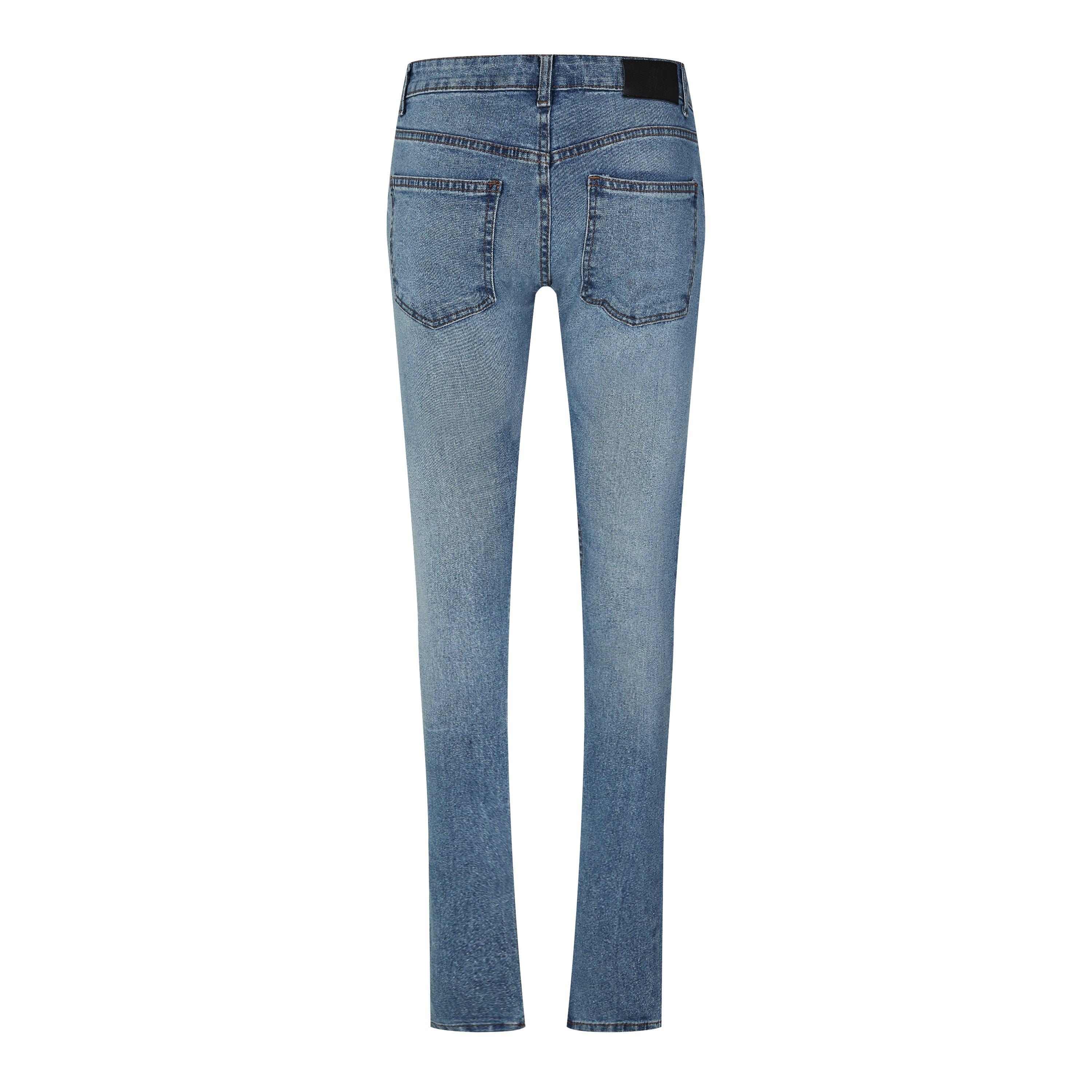 Mid Blue - DFND London - London Core Essential Denim Jeans Mens - 2