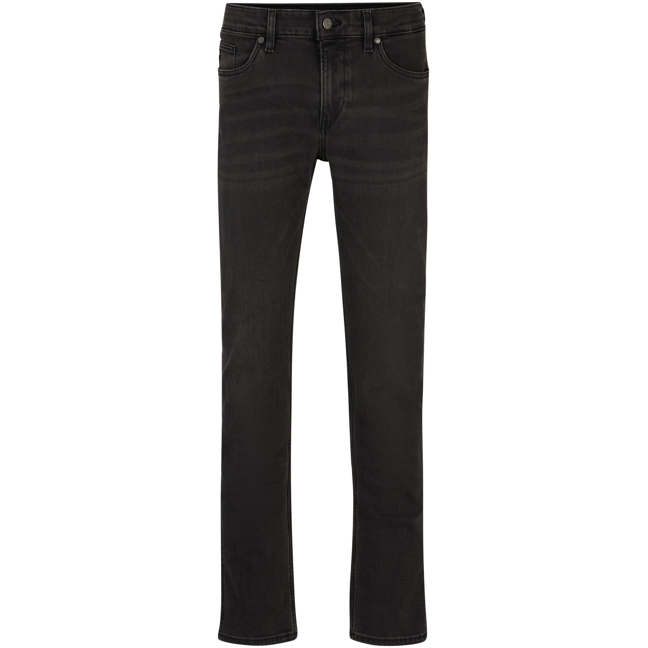Boss Men's Delaware Slim Fit Jeans - Dark Grey - Size 38W R