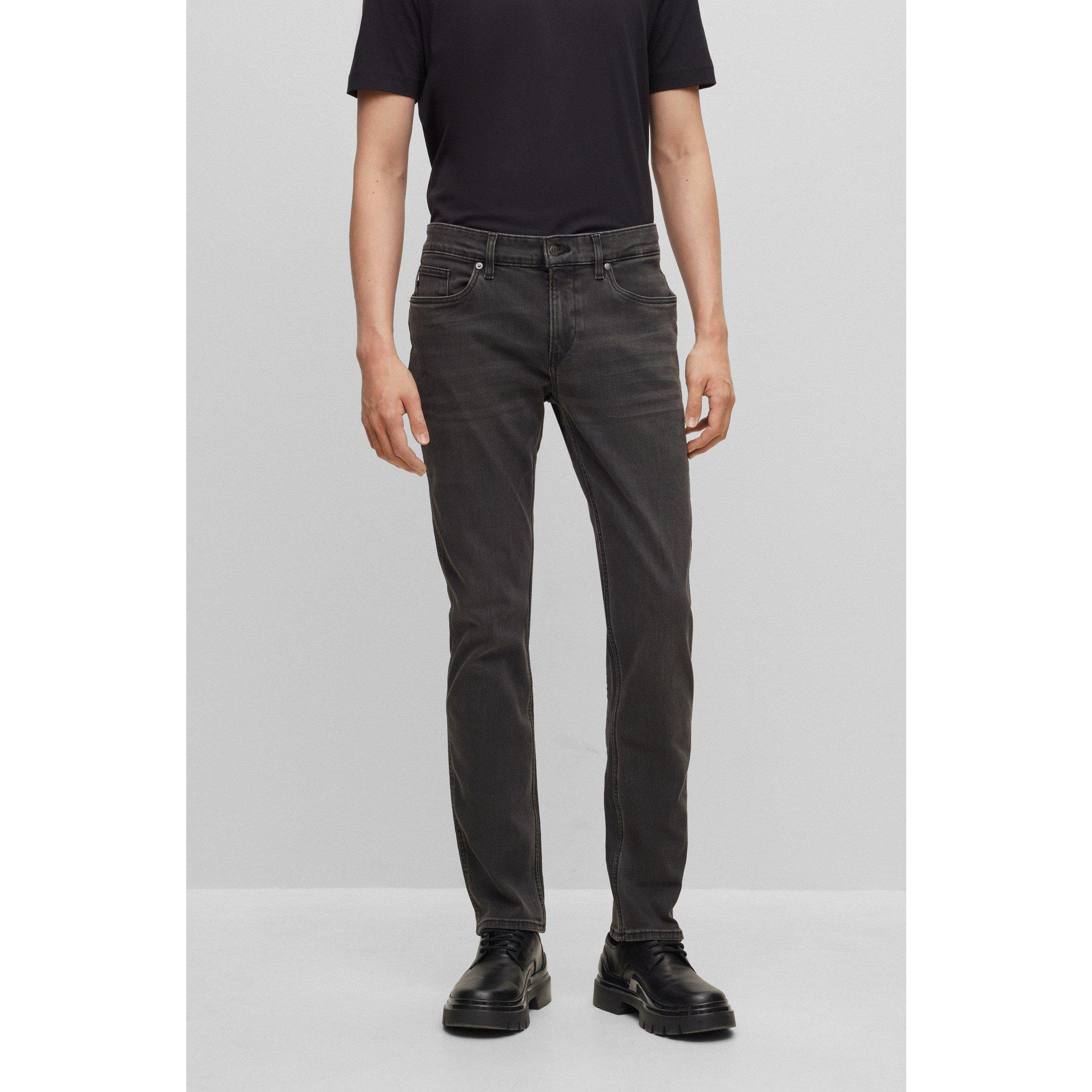 Dark Grey - Boss - Delaware Jn Slim Fit Jeans - 3