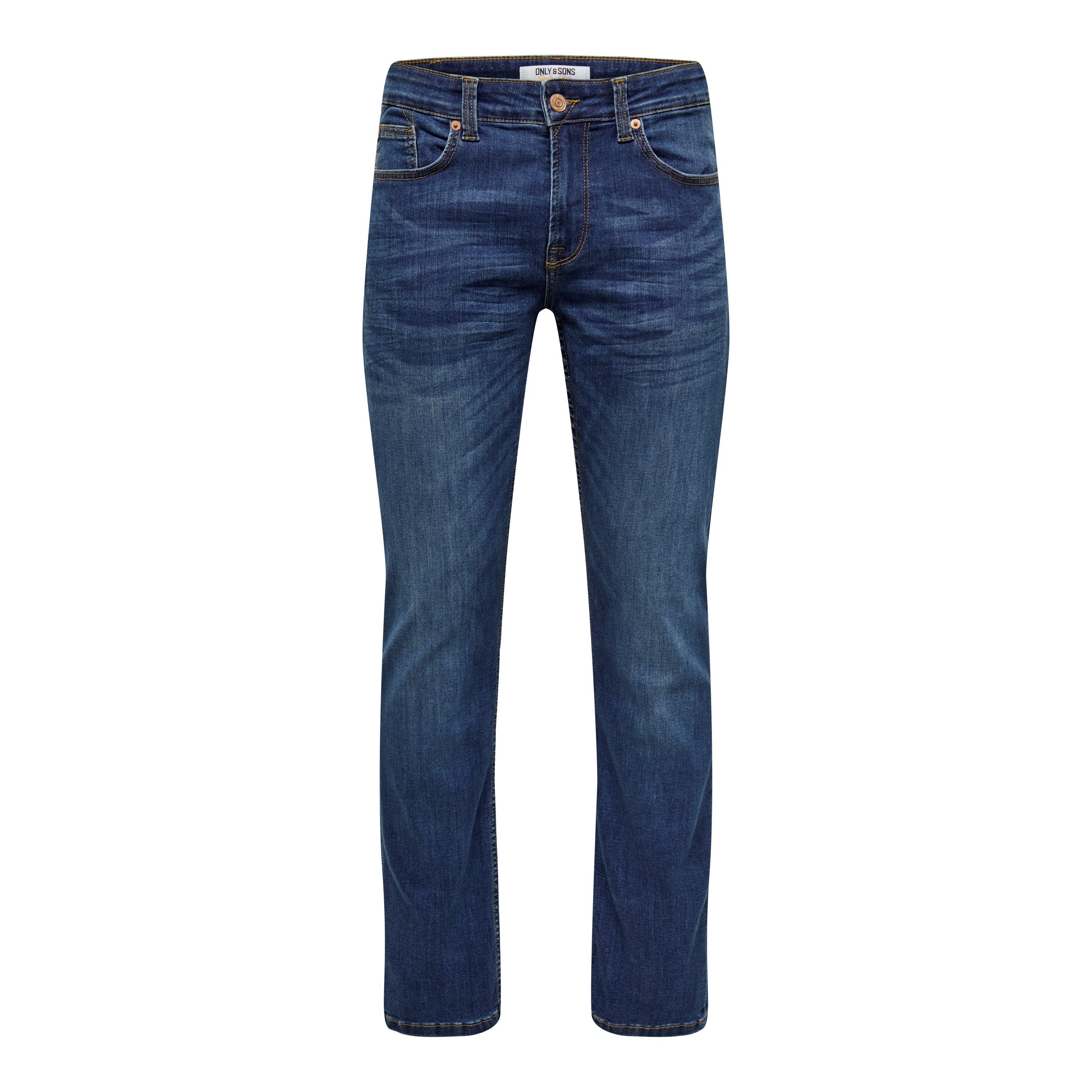 Mid Blue Denim - Only and Sons - Skinny Tapered Jeans - 5