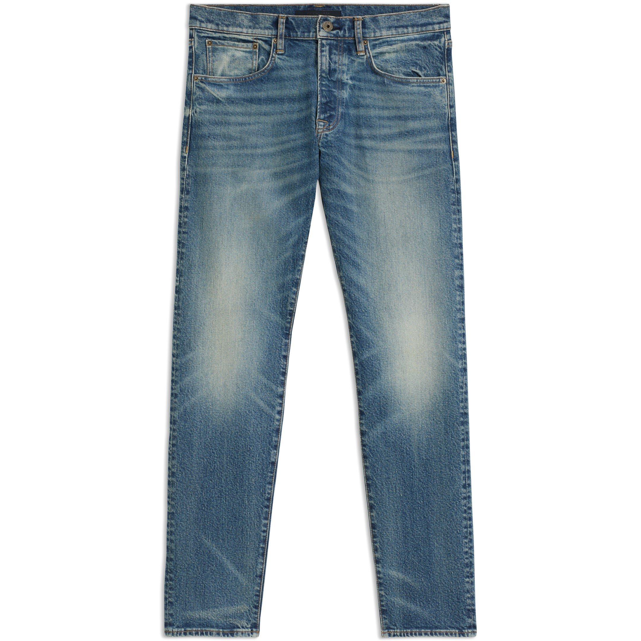 Blue 422 - Boss - Men's Double Breasted Slim Fit Tailored Cut Jeans - 1