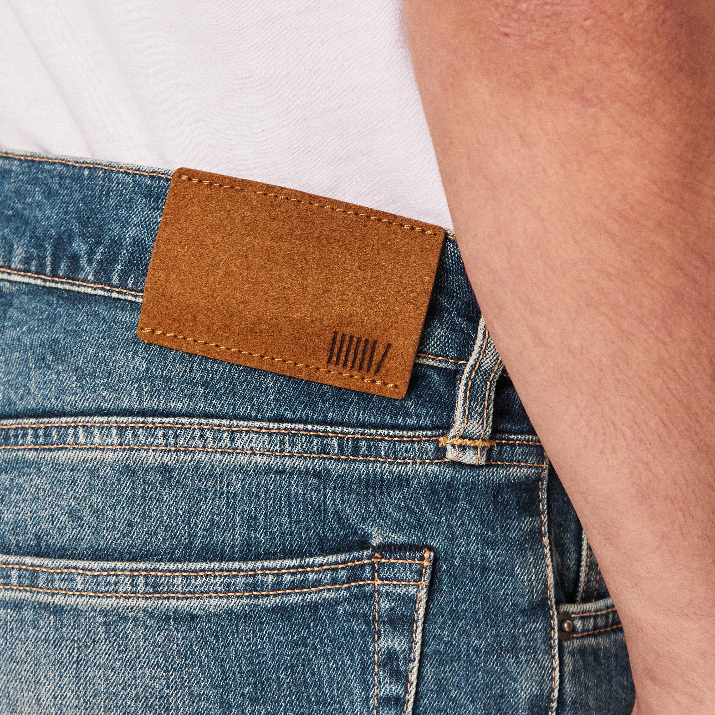 Blue 422 - Boss - Men's Double Breasted Slim Fit Tailored Cut Jeans - 5