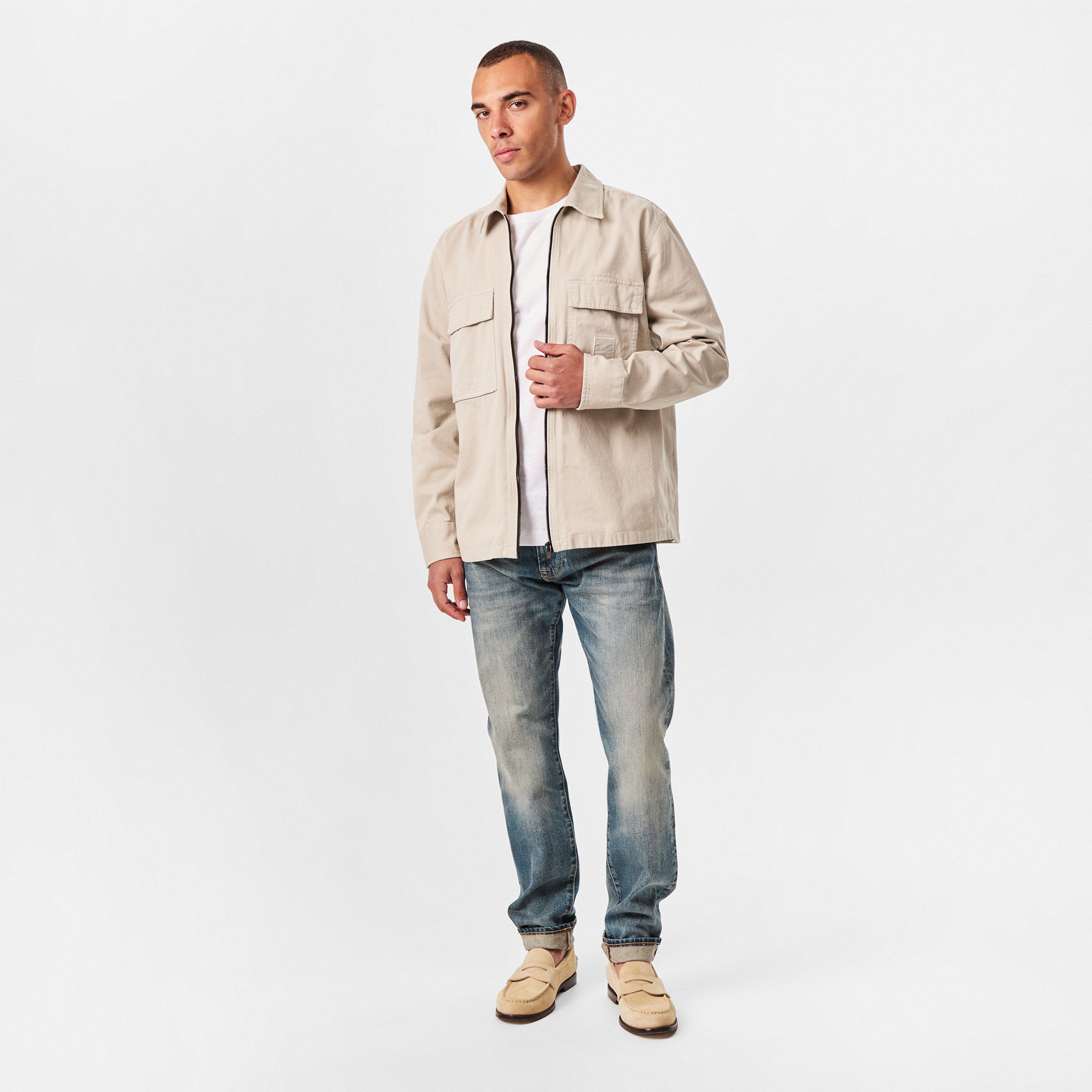 Blue 422 - Boss - Men's Double Breasted Slim Fit Tailored Cut Jeans - 6