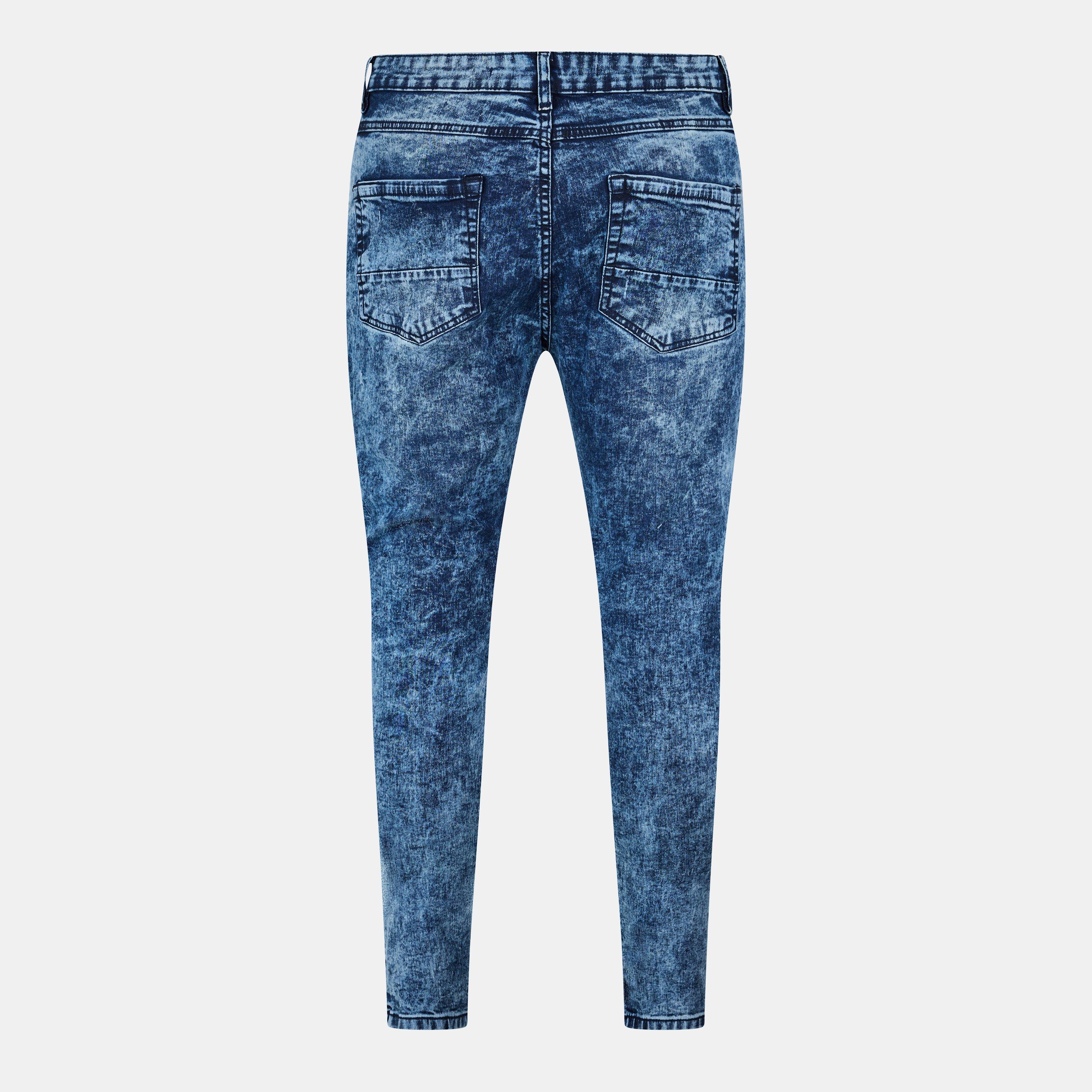 Mørkeblå vask - Brave Soul - Wash Biker Jean - 2