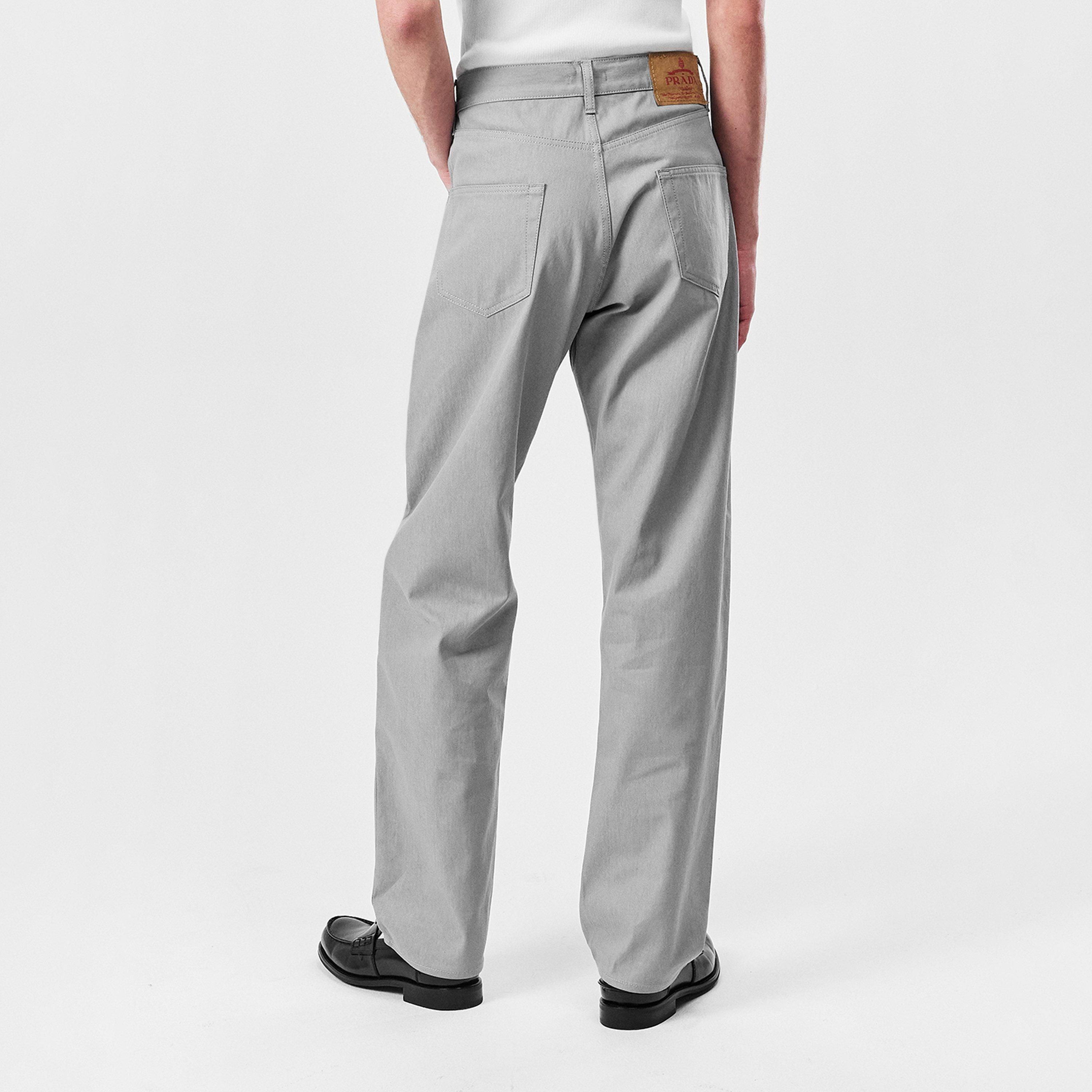 Grey - Prada - Five-Pocket Denim Jeans - 4
