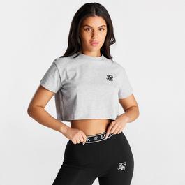 SikSilk SilkSilk Cropped T Shirt Womens