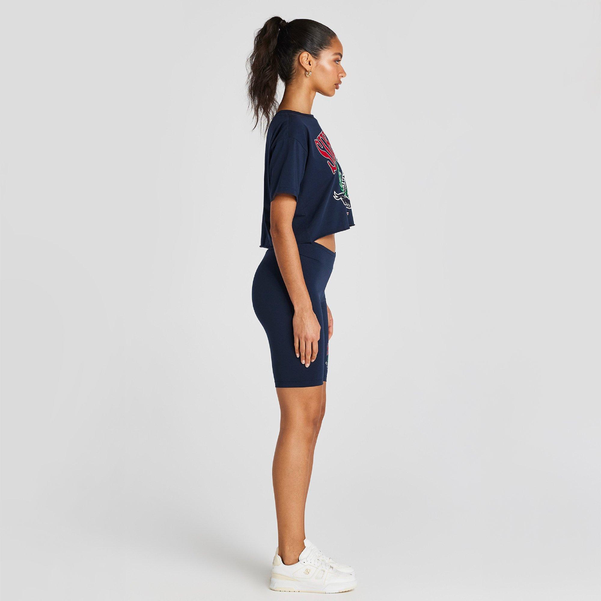 Marineblauw - SikSilk - Logo T-Shirt Womens - 4