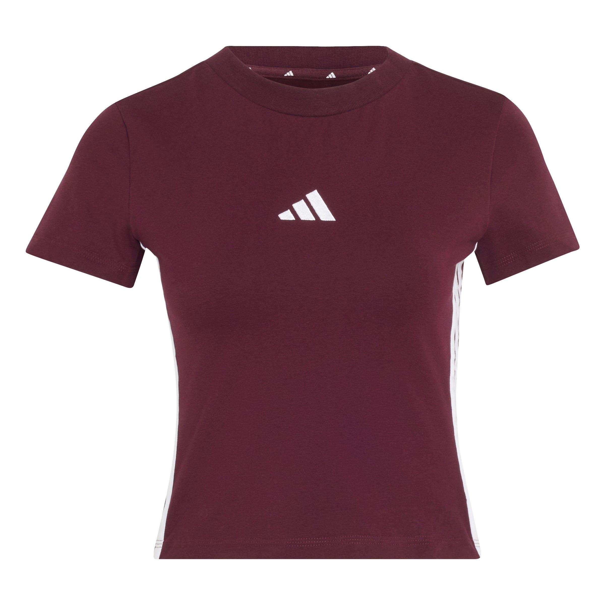 adidas Essentials 3-Stripes Womens Slim Baby T-Shirt