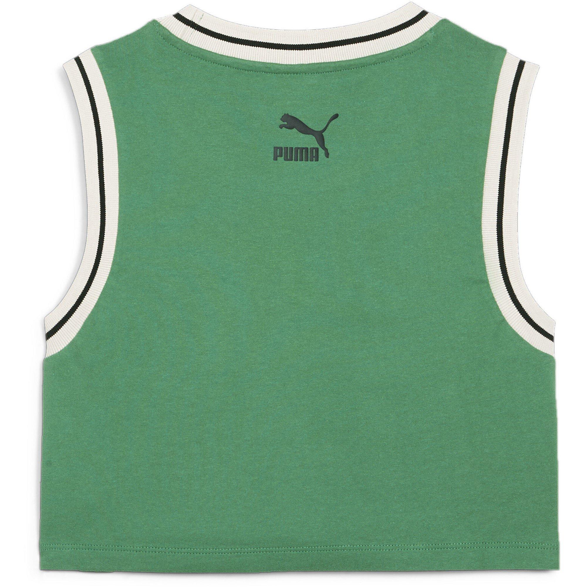 Green - Puma - Team For The Fanbase Graphic Cr Crop Top Womens - 7