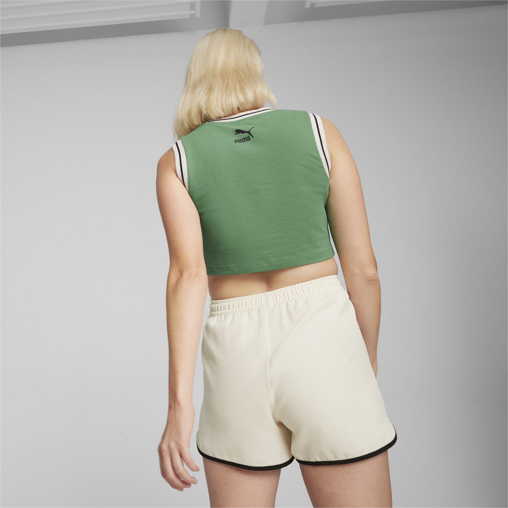 Green - Puma - Team For The Fanbase Graphic Cr Crop Top Womens - 6