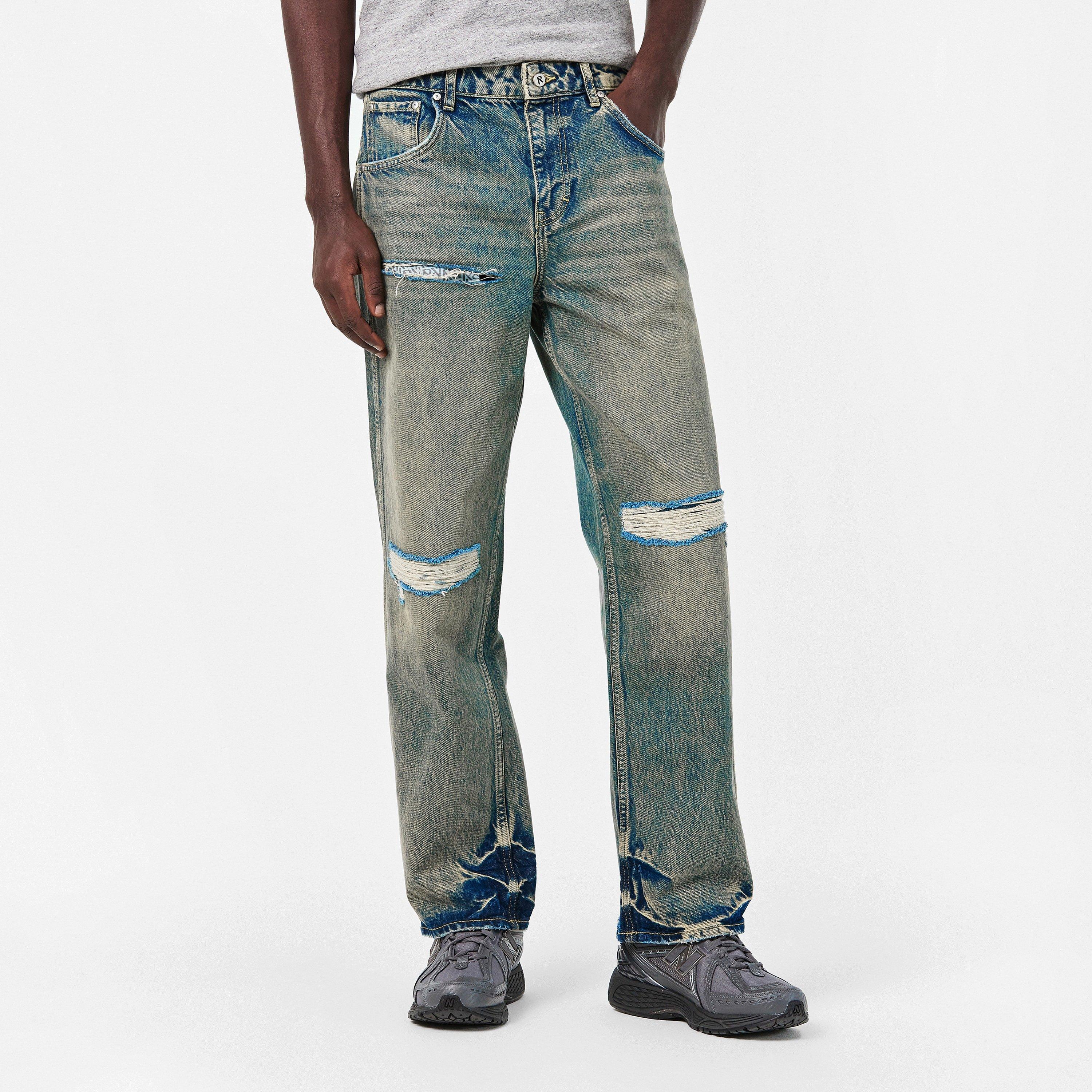 Blue Cream - Represent - Men's Straight Jeans - 3