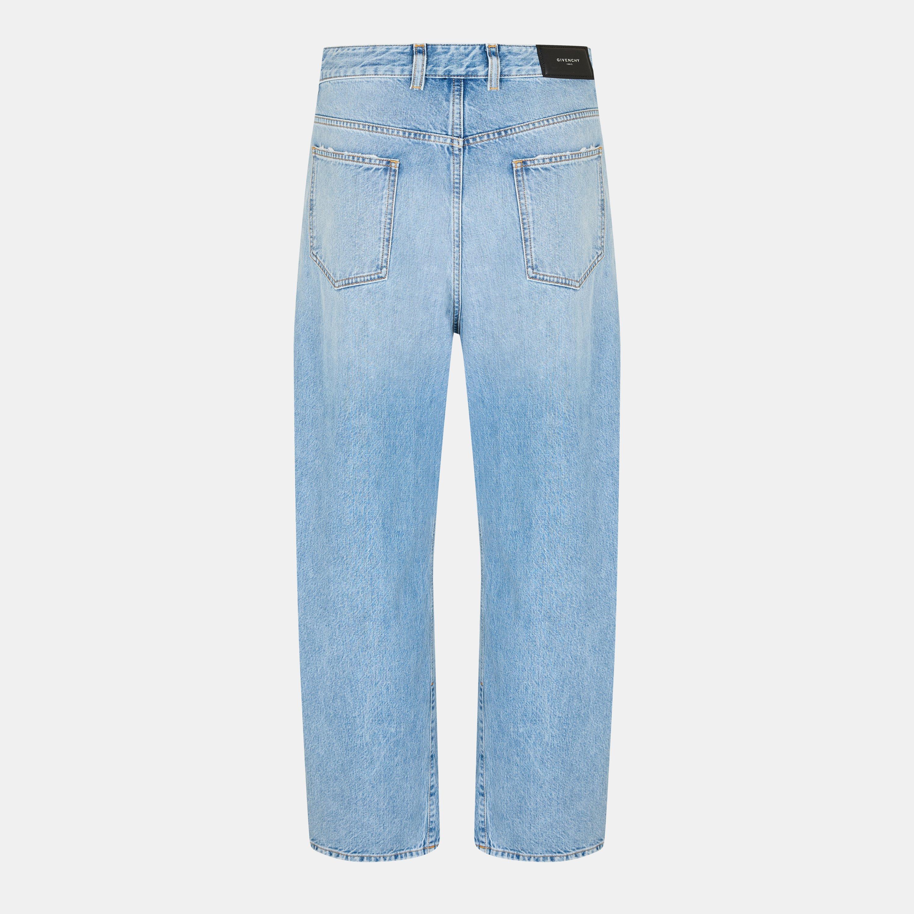Light blue - GIVENCHY - Men's GIV Seam Straight Leg Jeans - 2