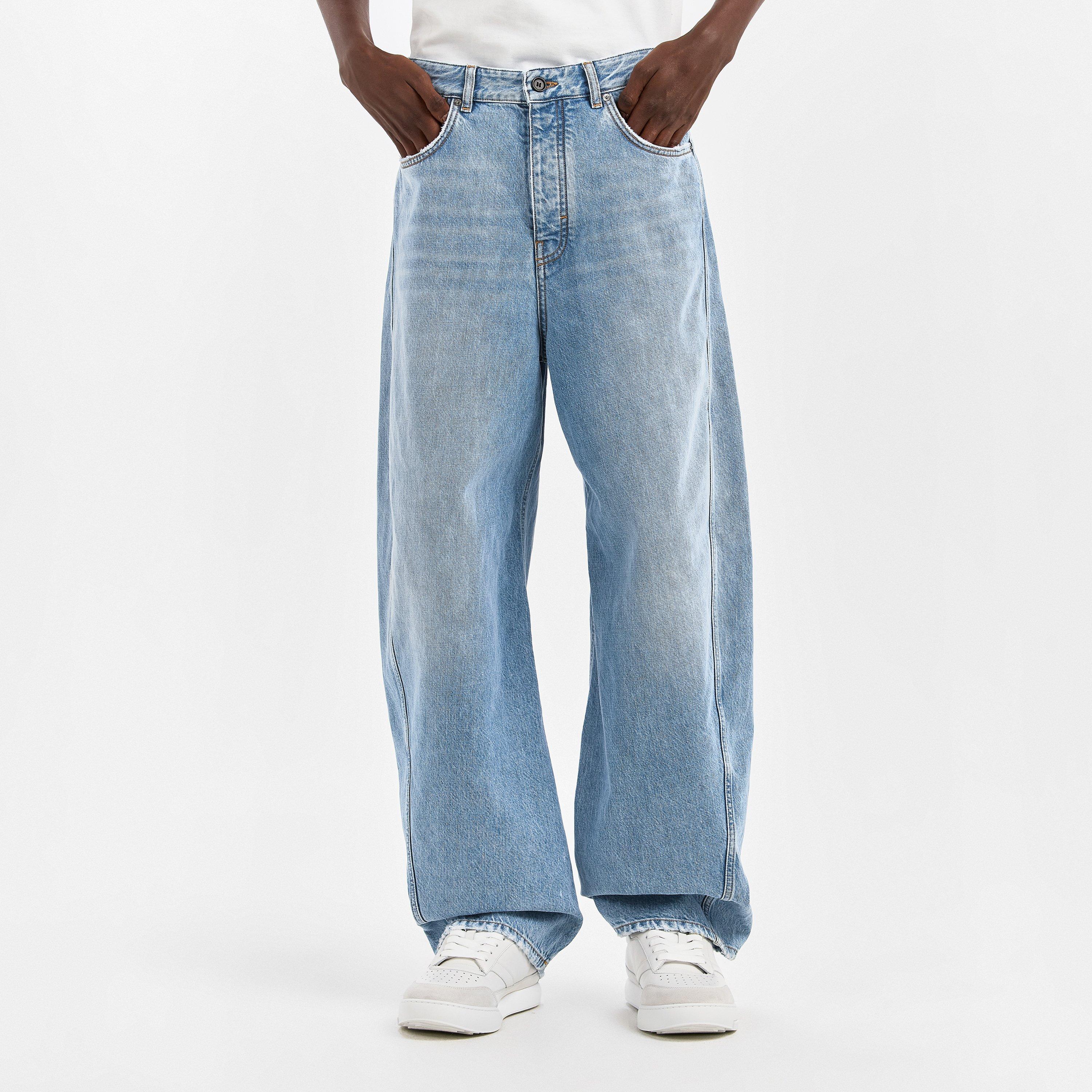 Light blue - GIVENCHY - Men's GIV Seam Straight Leg Jeans - 3