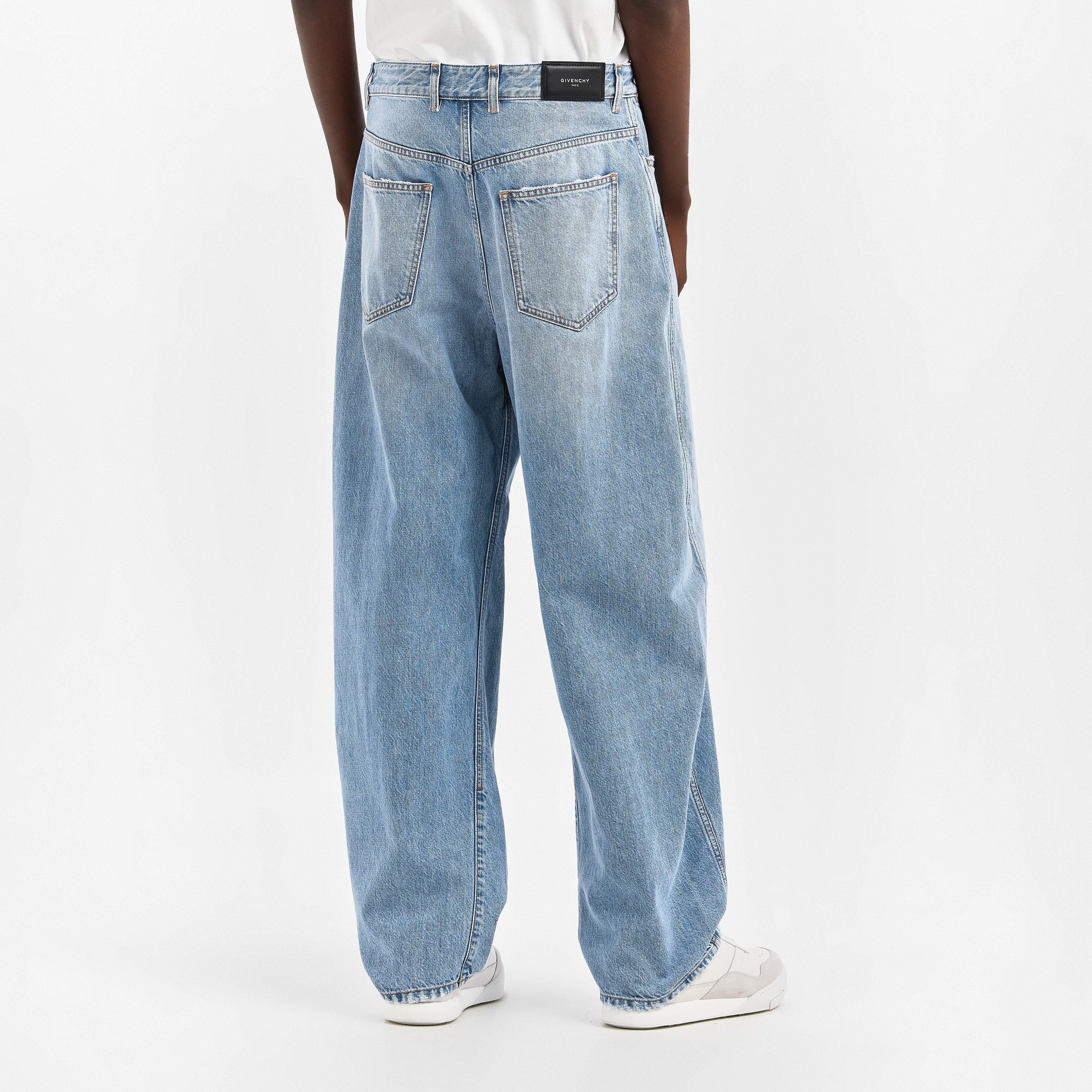 Light blue - GIVENCHY - Men's GIV Seam Straight Leg Jeans - 4