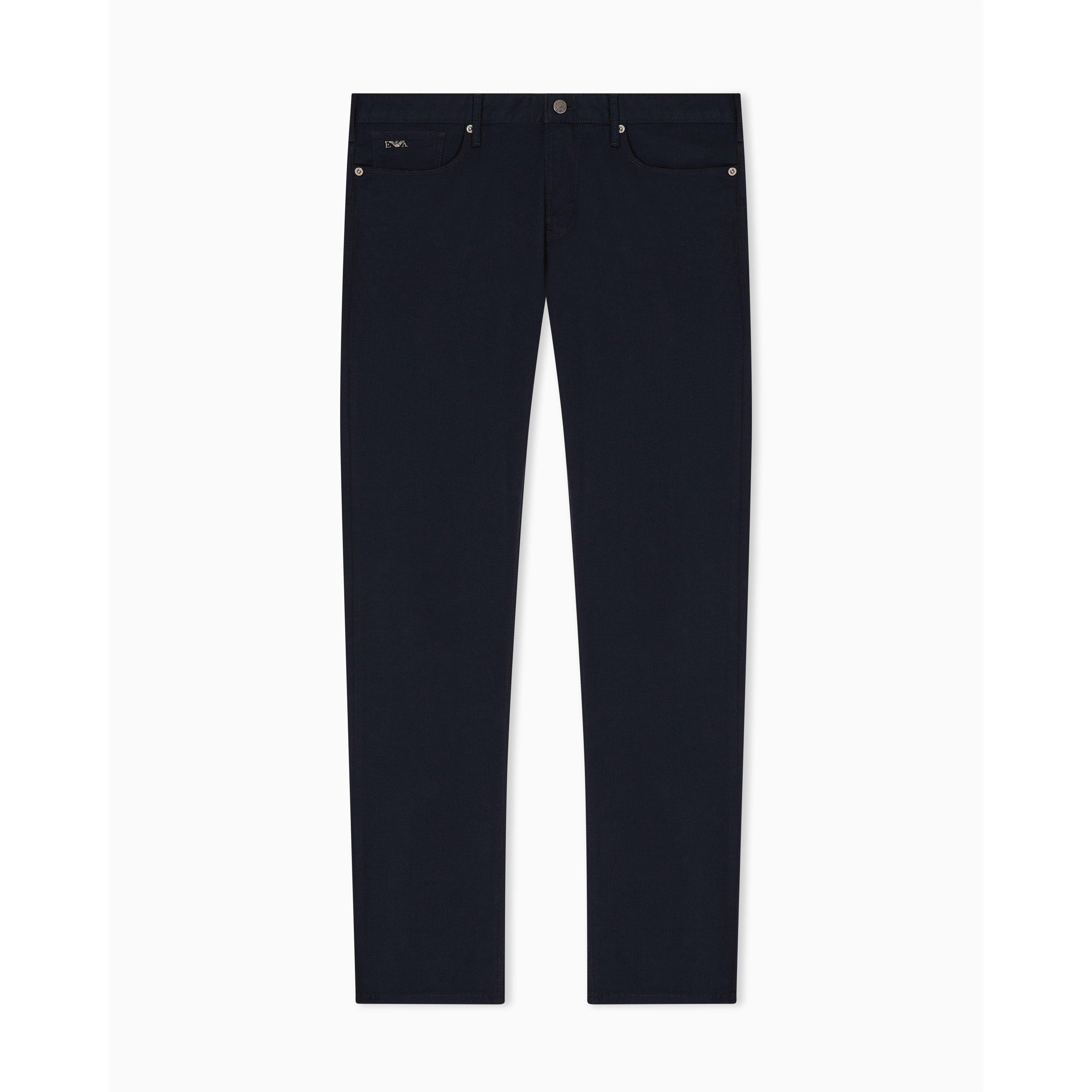 Emporio Armani Men's J06 Slim-Fit Trousers - Navy - 32W R