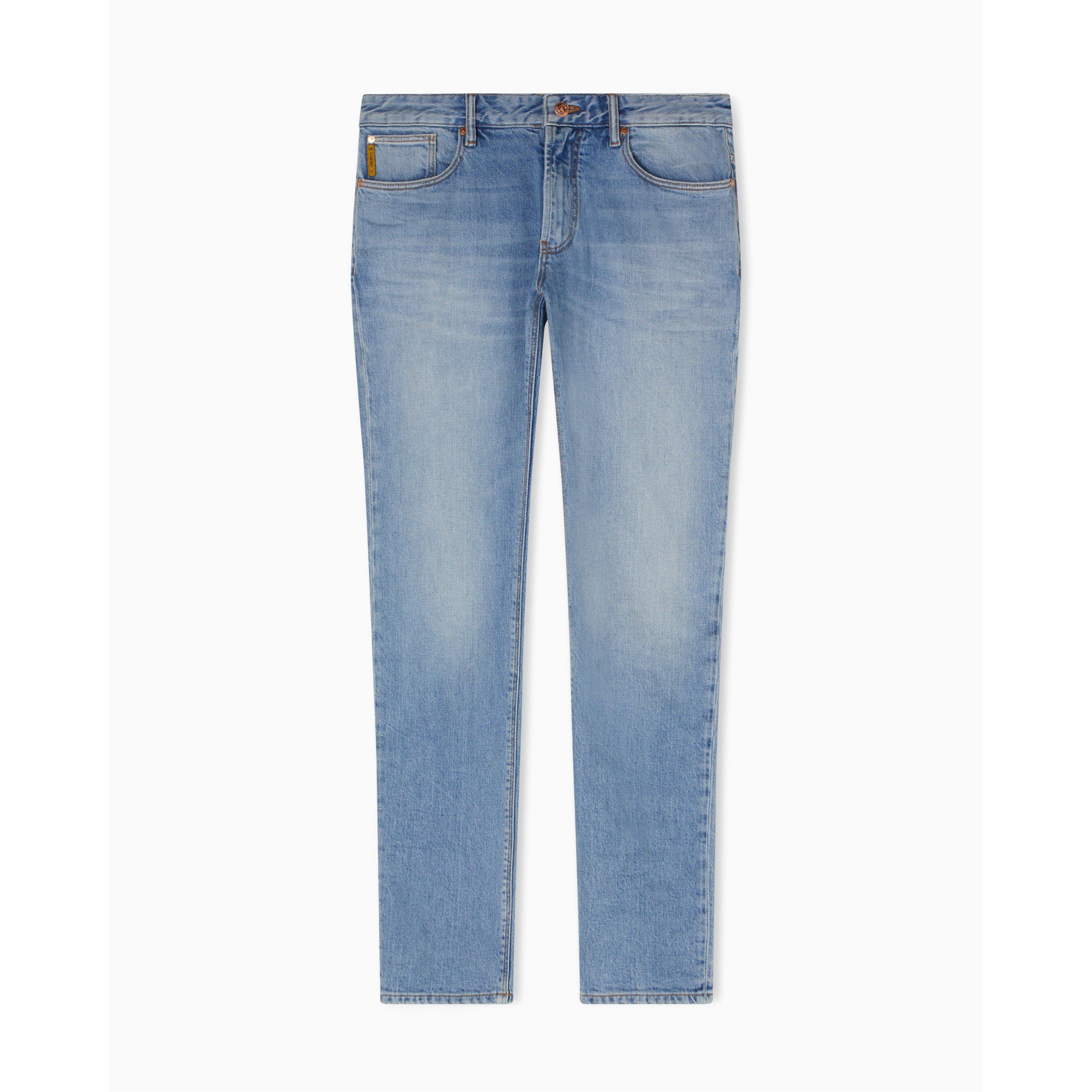 Med Blue - Emporio Armani - Mens J06 Slim-Fit Trousers - 4