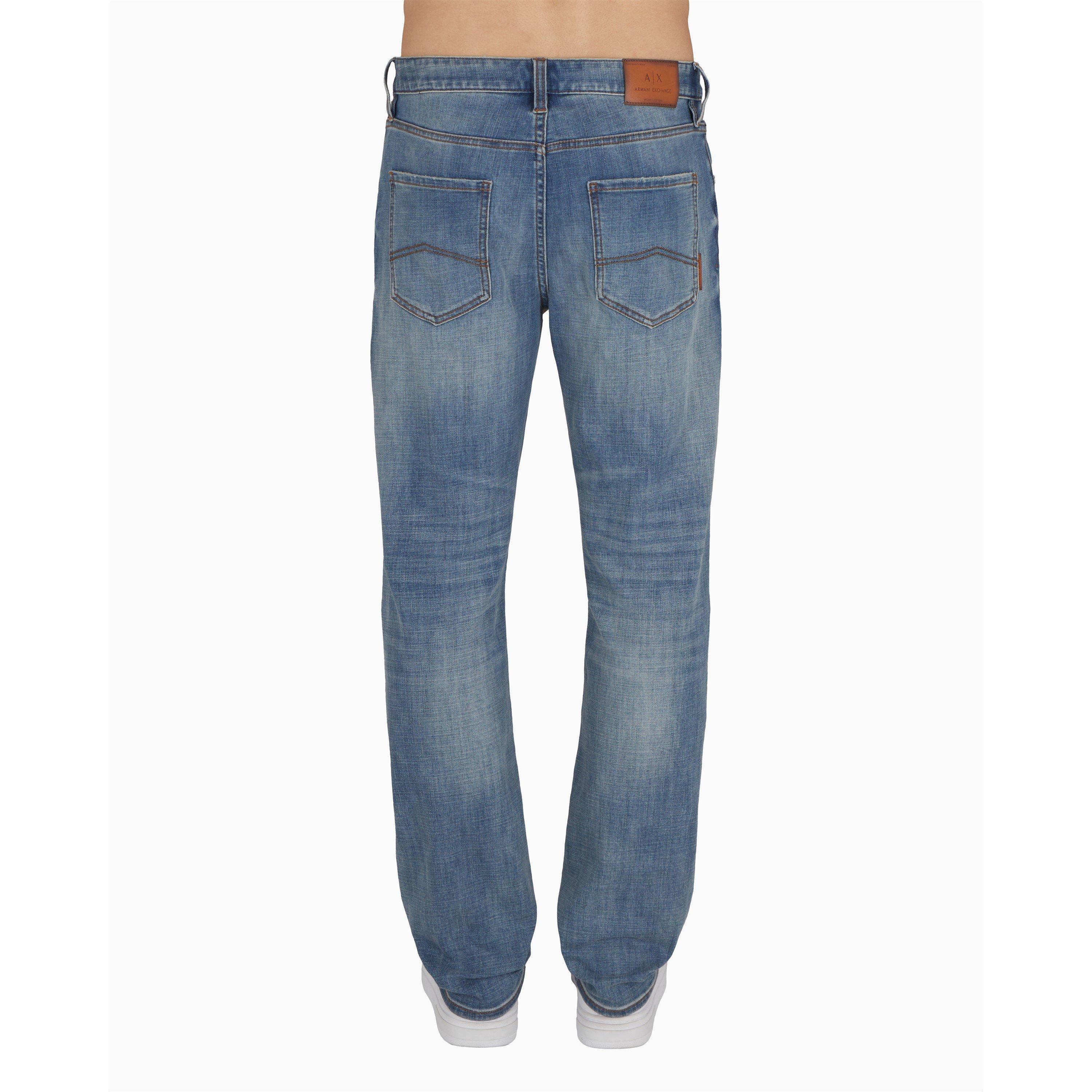 Light Wash - Armani Exchange - Men's Slim Fit Jeans - 4