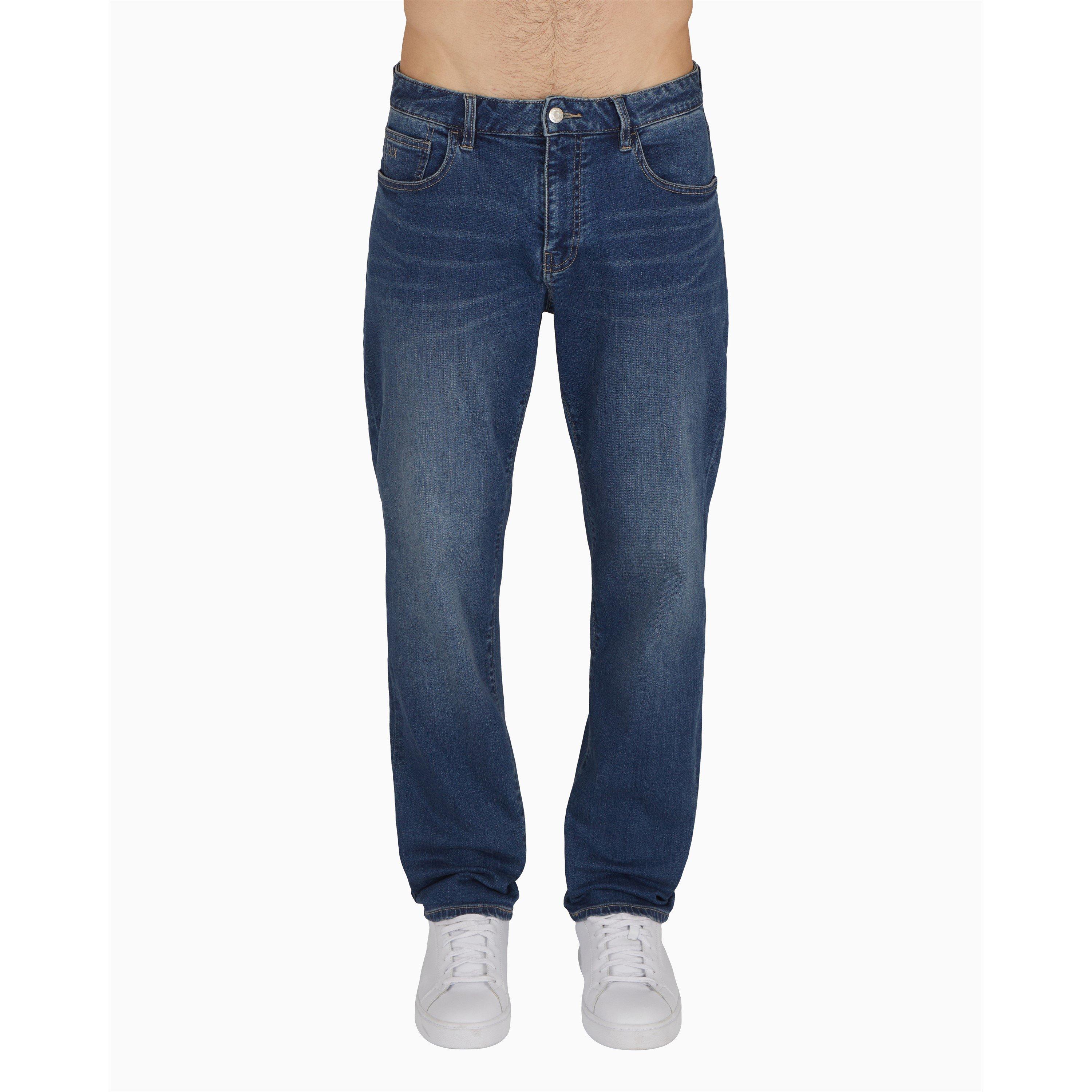 Armani Exchange Men's Mid Wash Slim Fit Jeans - 38W R