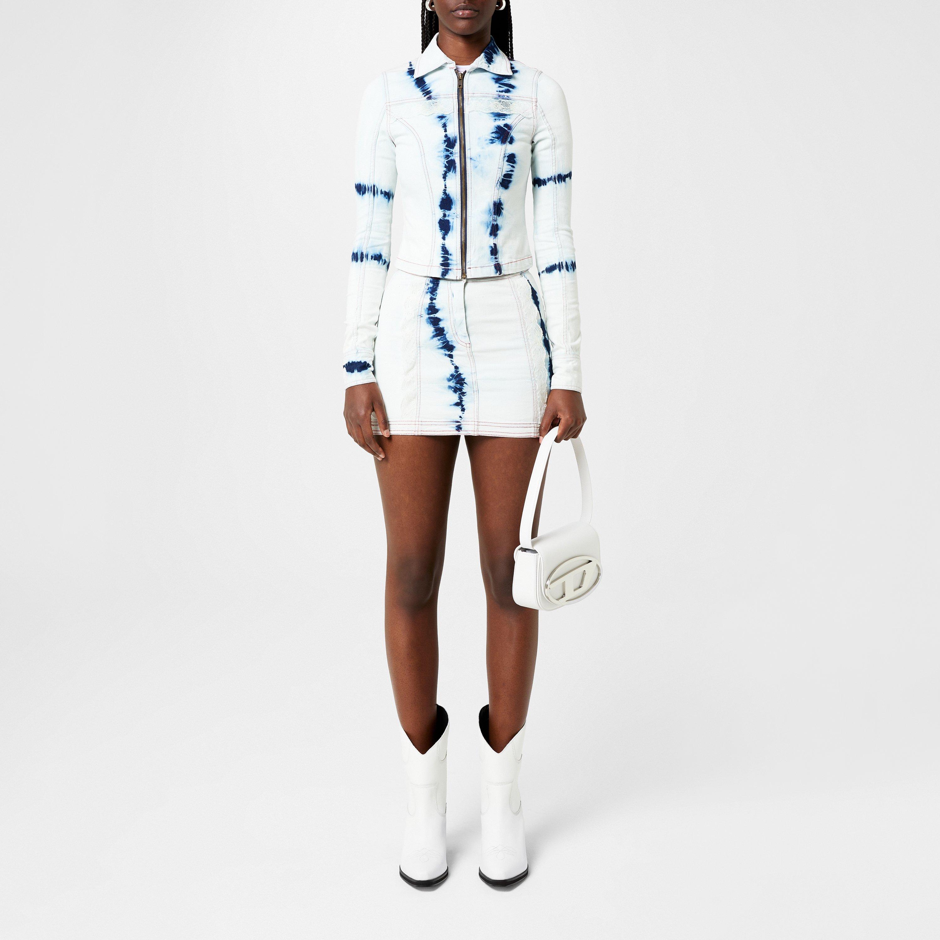 White - Sinead Gorey - Women's Acid Wash Denim Jacket - 4