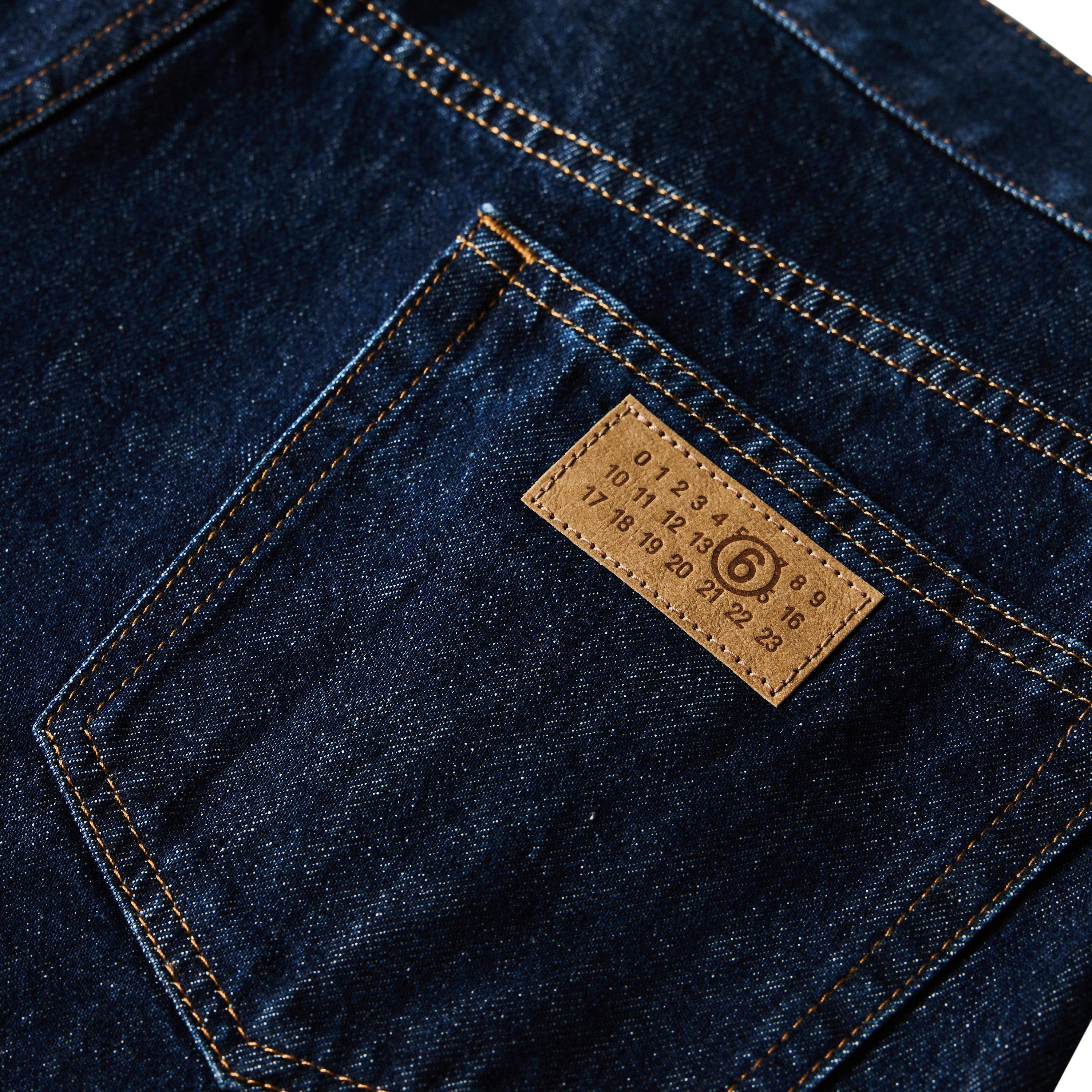 Blue - MM6 Maison Margiela - Straight Leg Patched Up Jeans - 3
