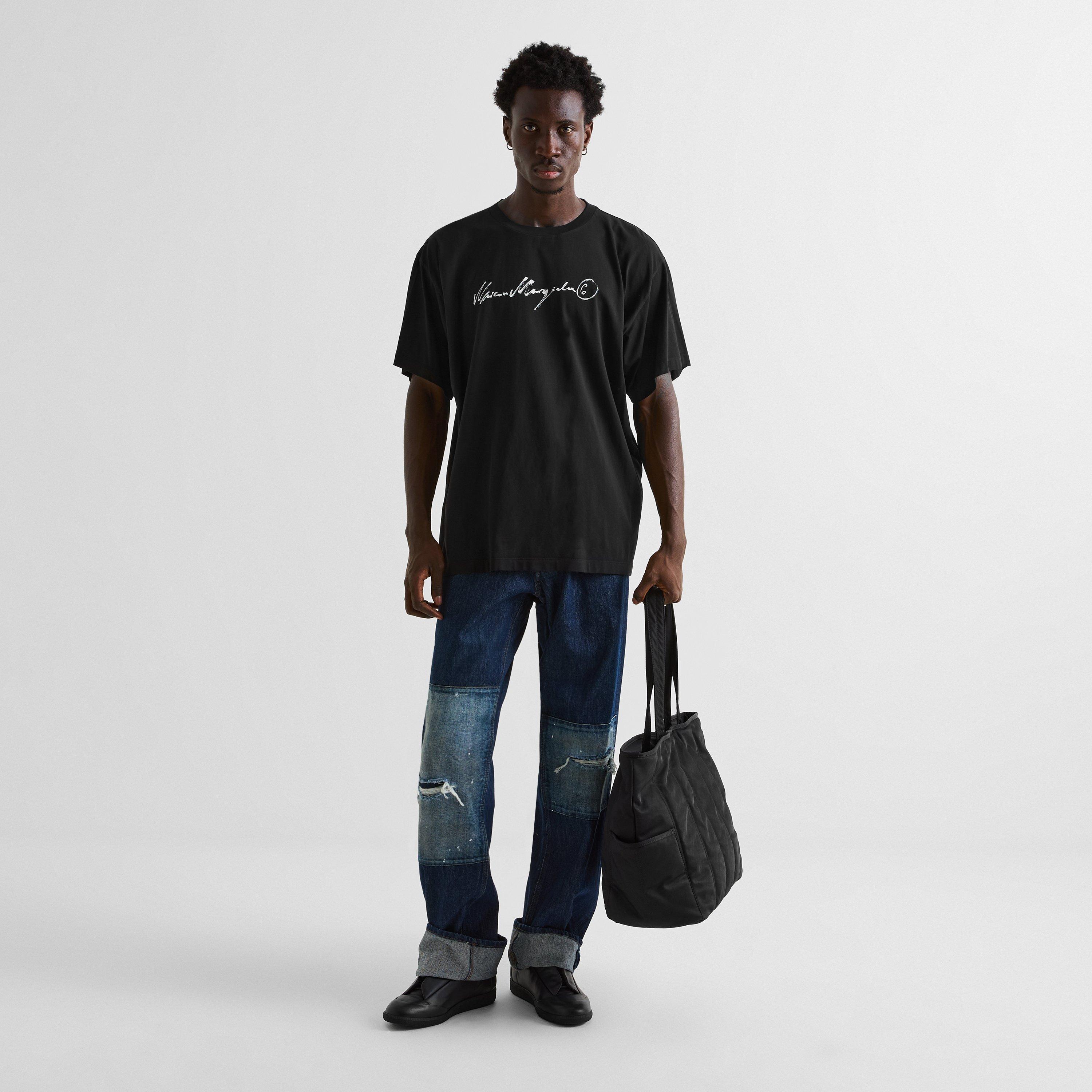 Blue - MM6 Maison Margiela - Straight Leg Patched Up Jeans - 6