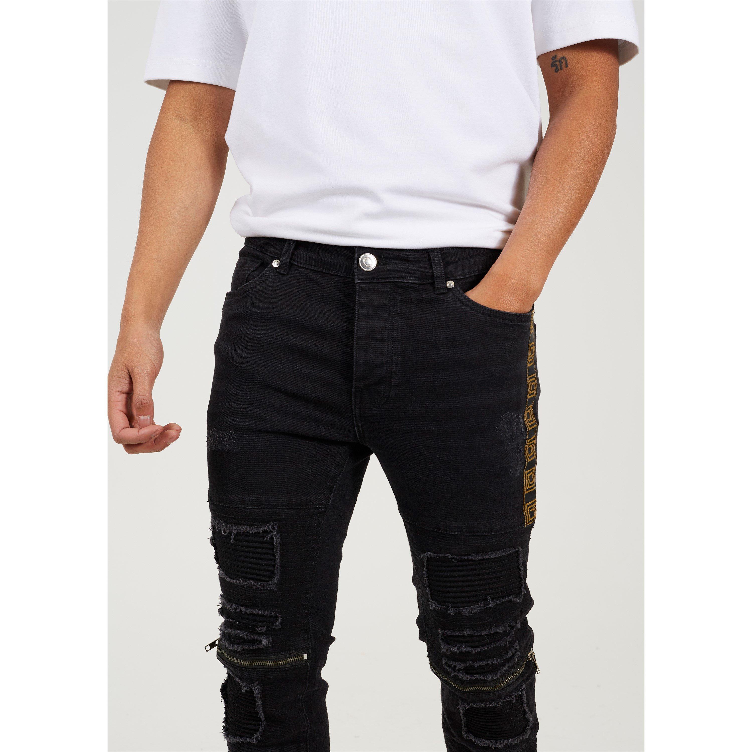 Lavaggio al carbone - Brave Soul - Wash Bike Jean with Stitch Detail - 4